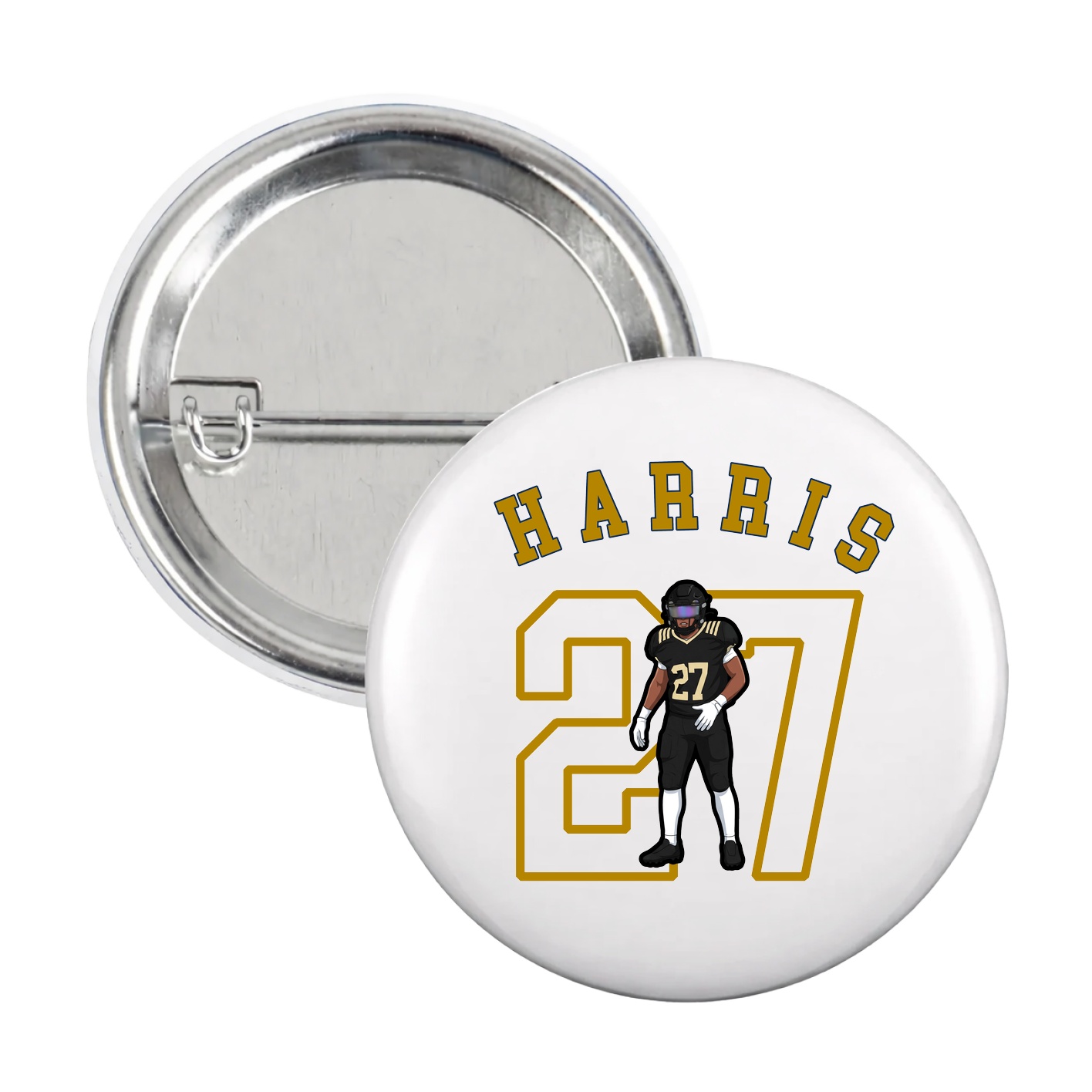 Game Day Button — Shirsey Arch in White