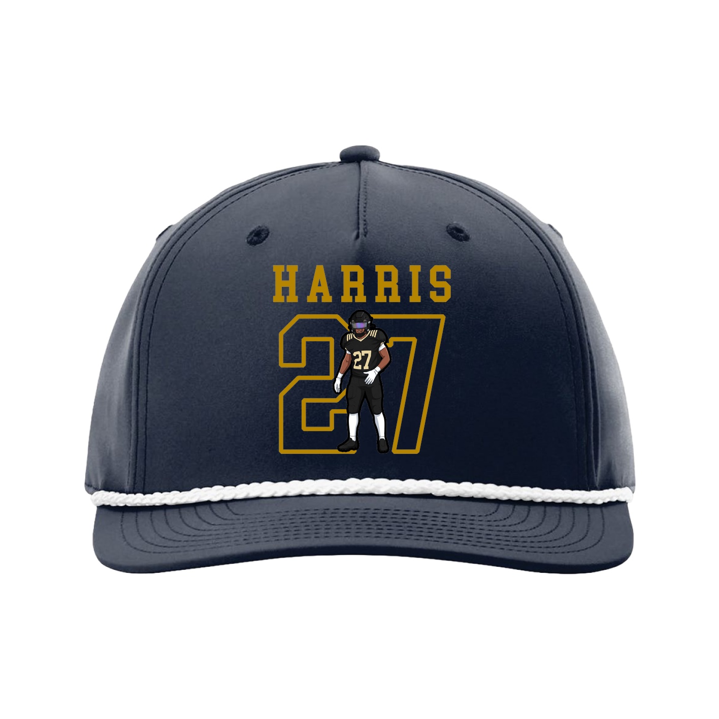 Five-Panel Classic Rope Cap — Shirsey in Navy