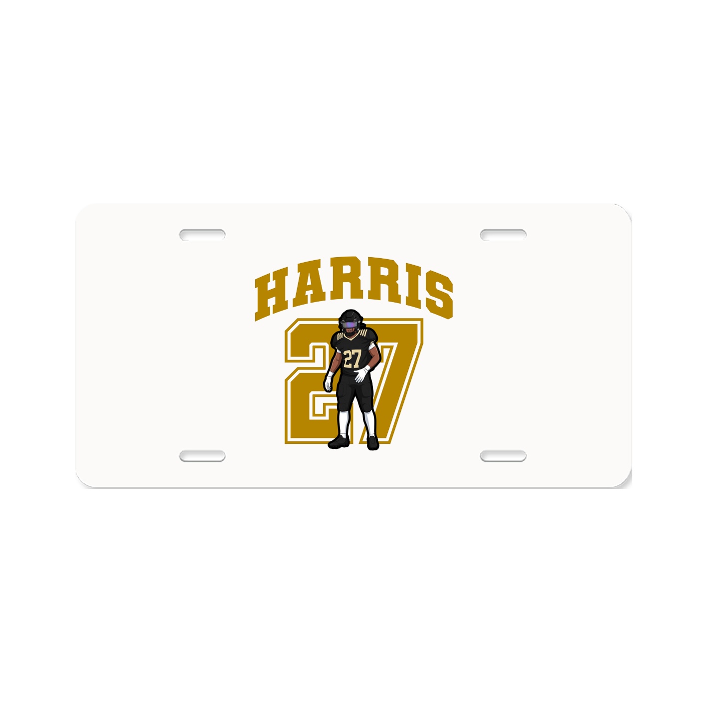 License Plate — Number in Classic