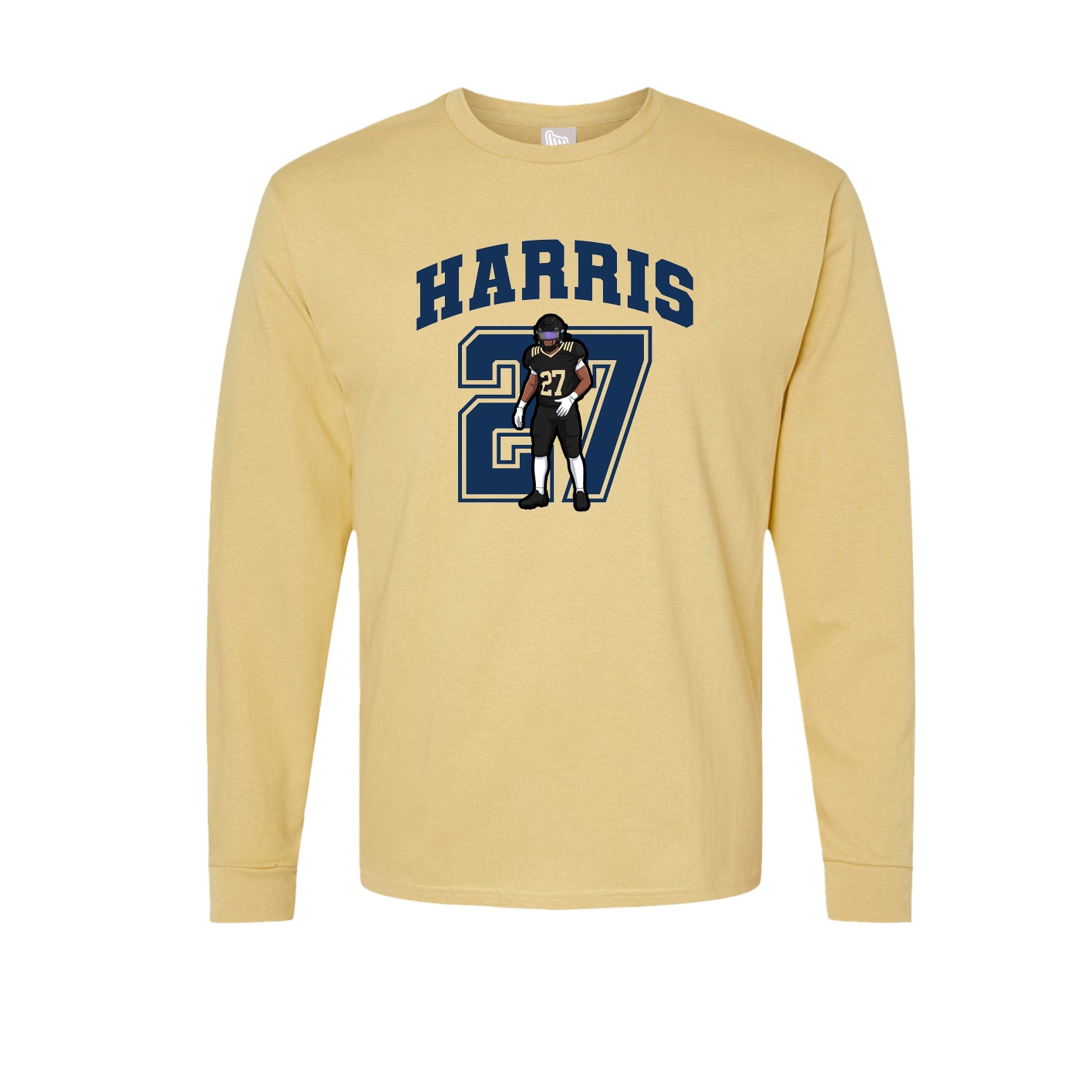 Long Sleeve Tee — Number in Vegas Gold