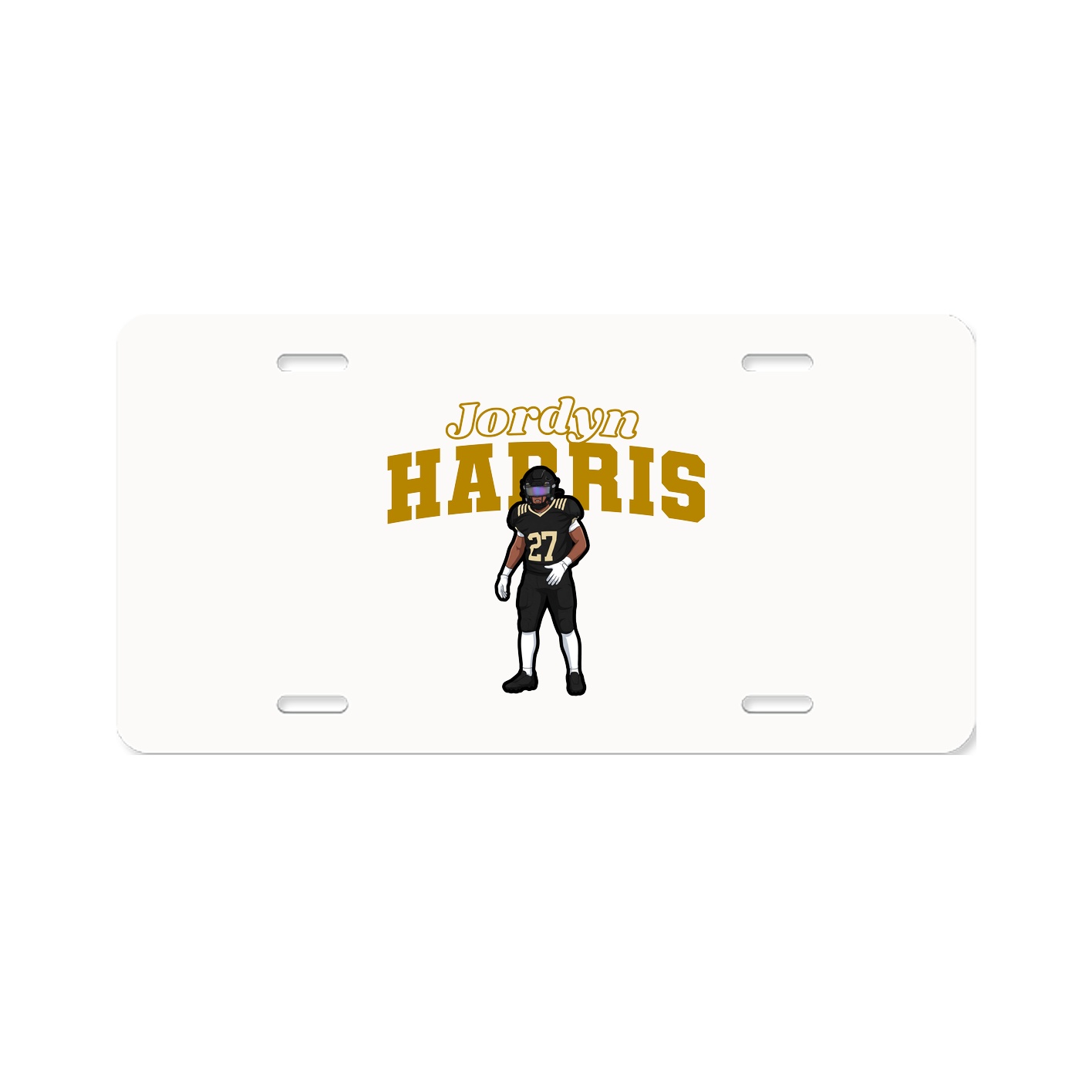 License Plate — Name Arch in Classic