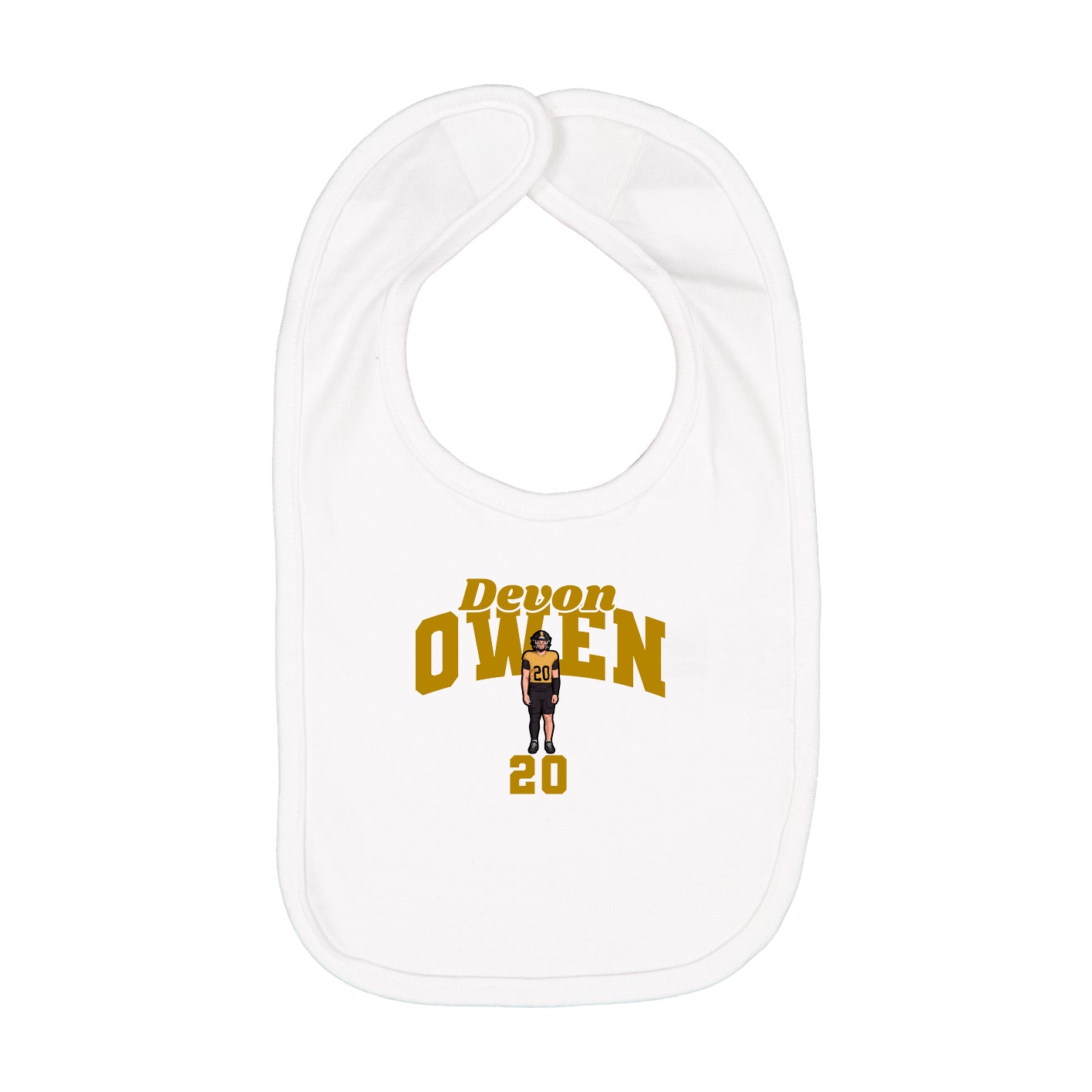 Infant Bib — Signature Arch in White