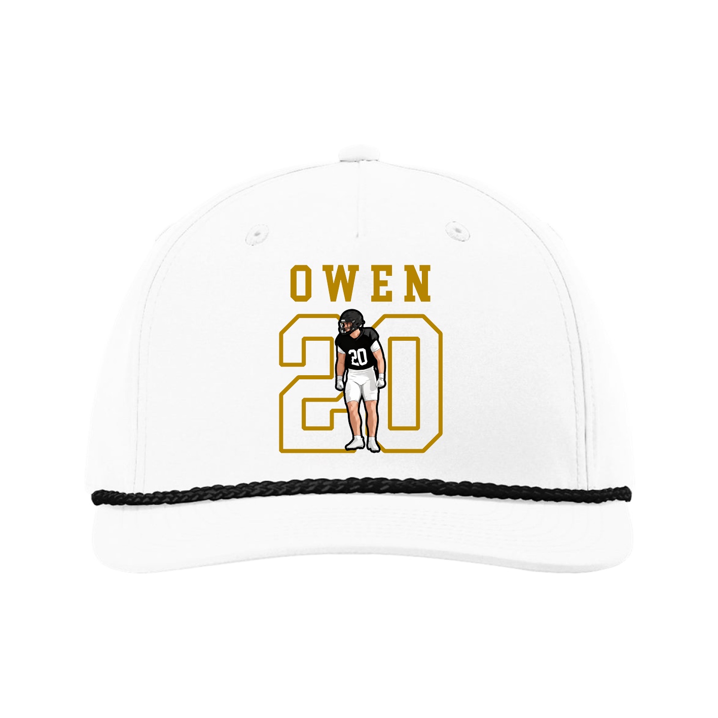 Five-Panel Classic Rope Cap — Shirsey in White