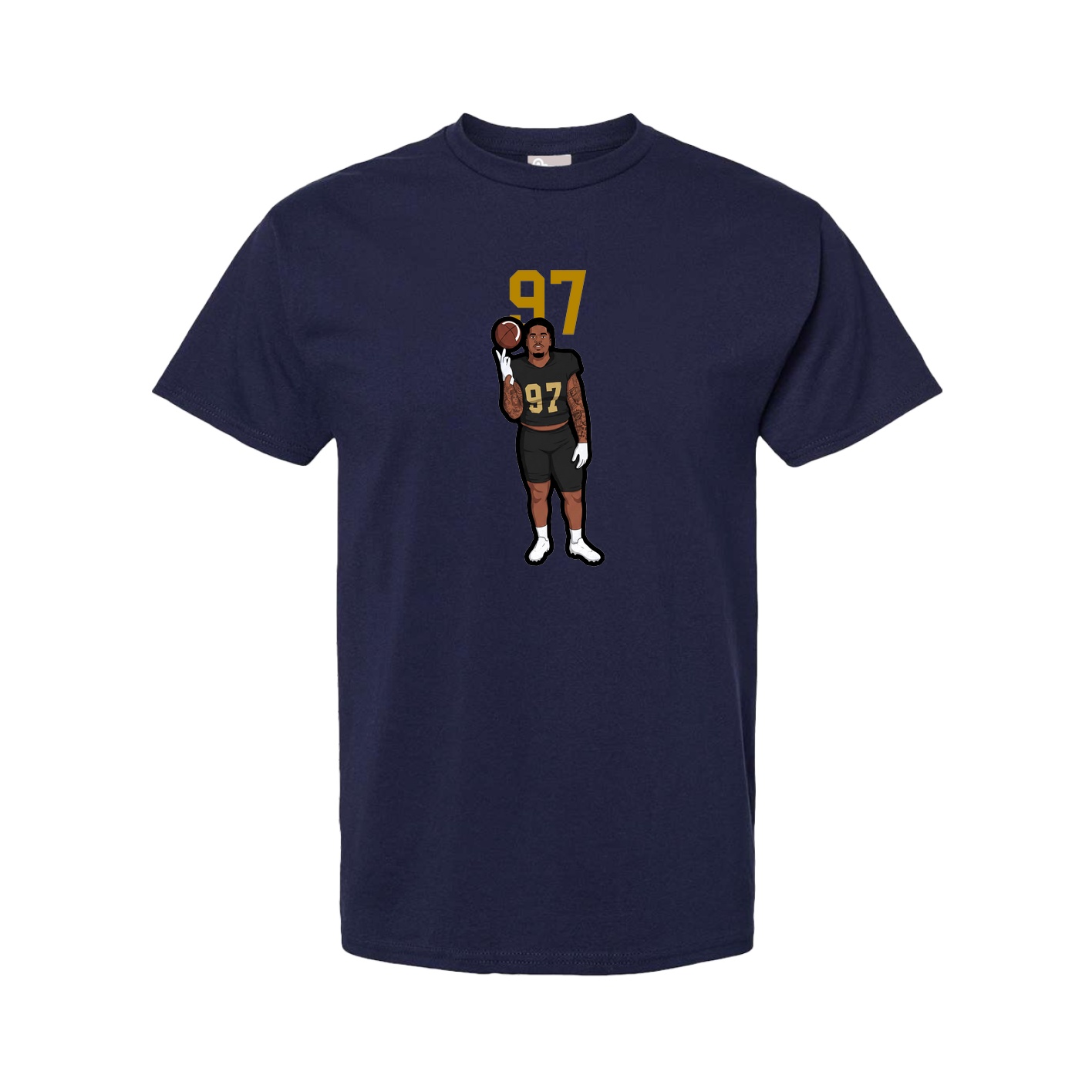 Youth Tee — Number Top in Navy