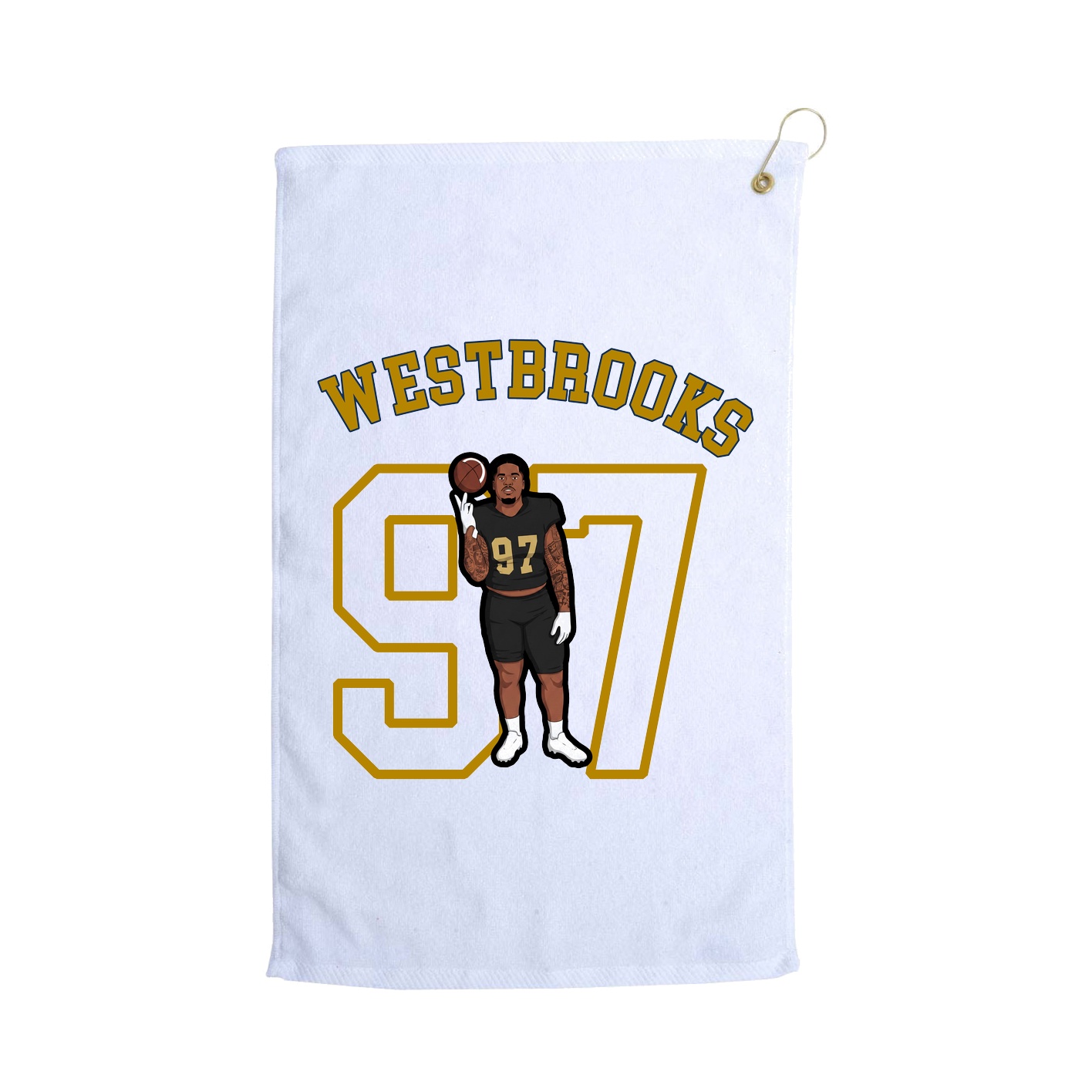 Golf Towel — Shirsey Arch in White