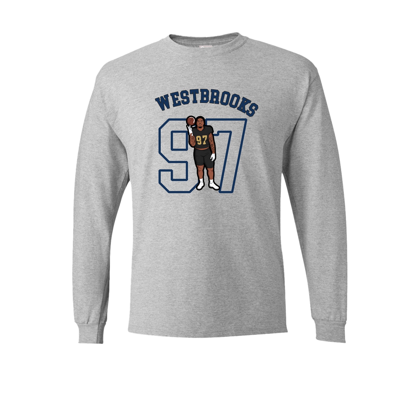 Long Sleeve Tee — Shirsey Arch in Grey
