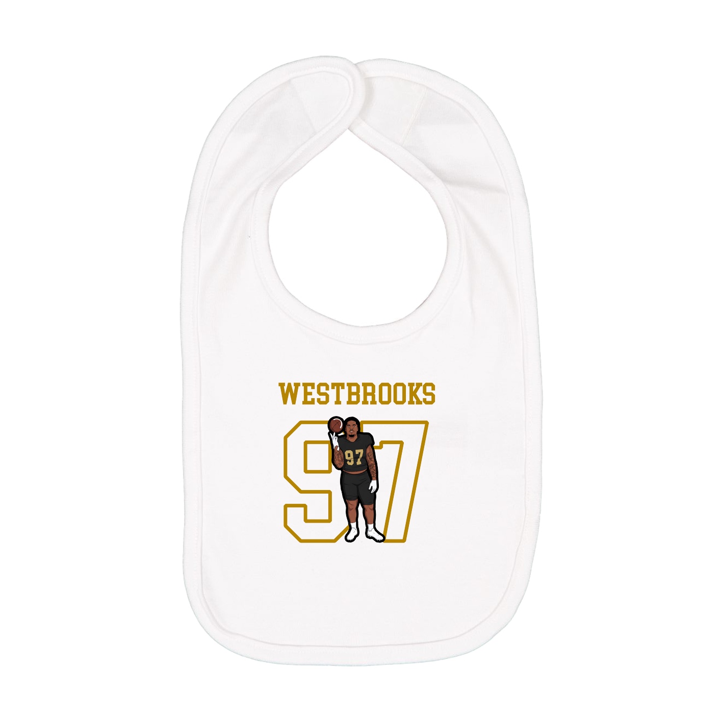 Infant Bib — Shirsey in White