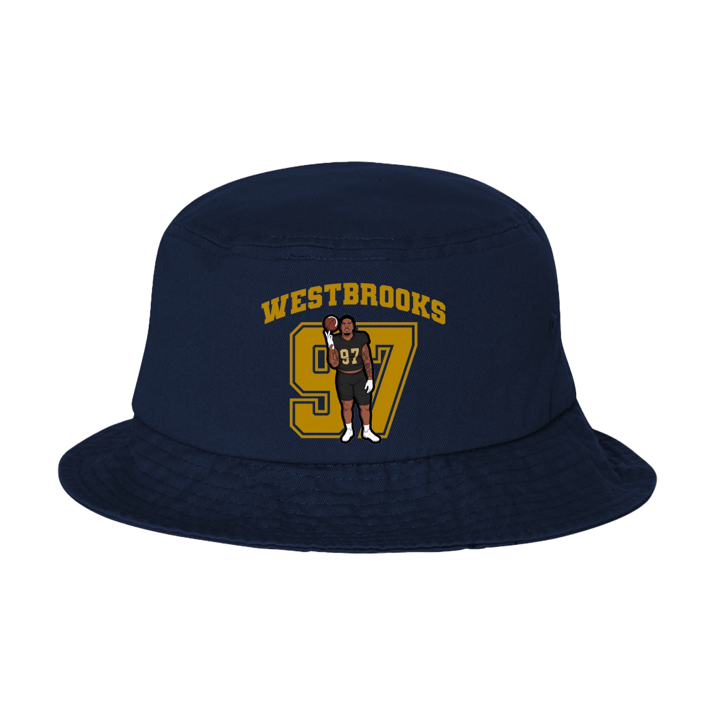 Bucket Cap — Number in Navy