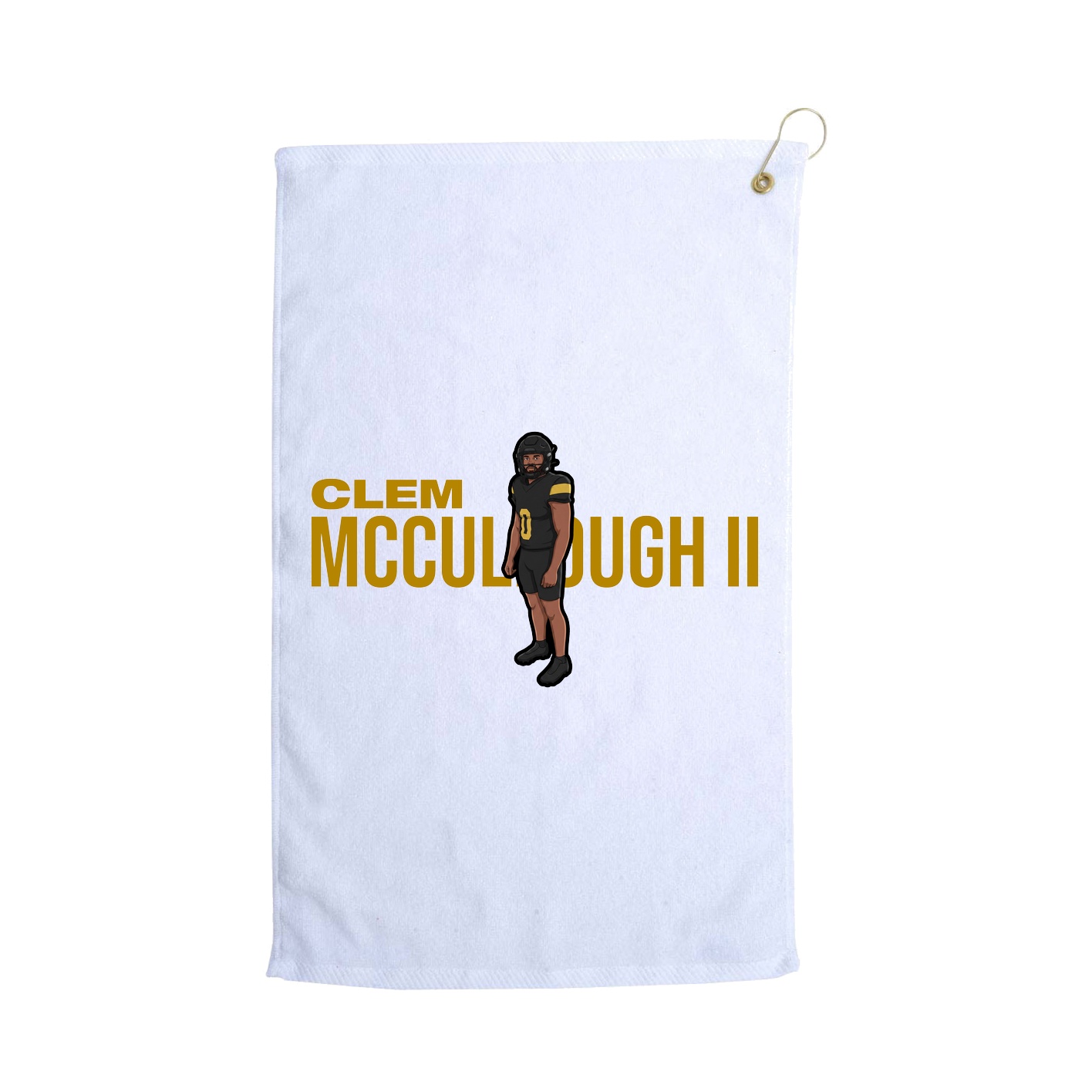 Golf Towel — Player Name in White