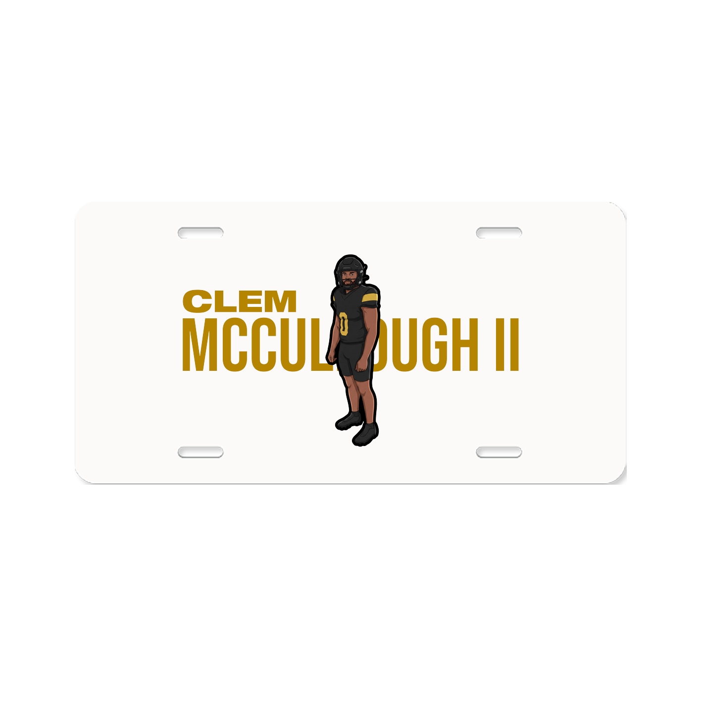 License Plate — Player Name in Classic