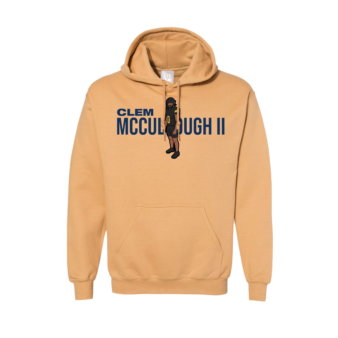 Hoodie — Player Name in Vegas Gold