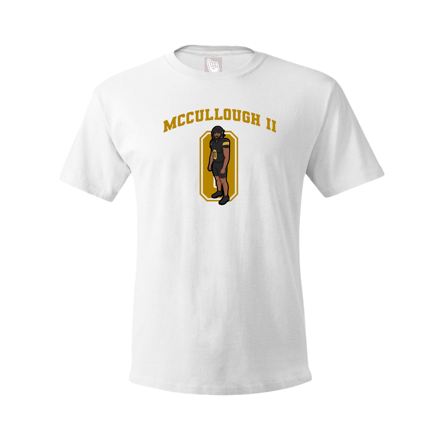 Youth Tee — Number in White