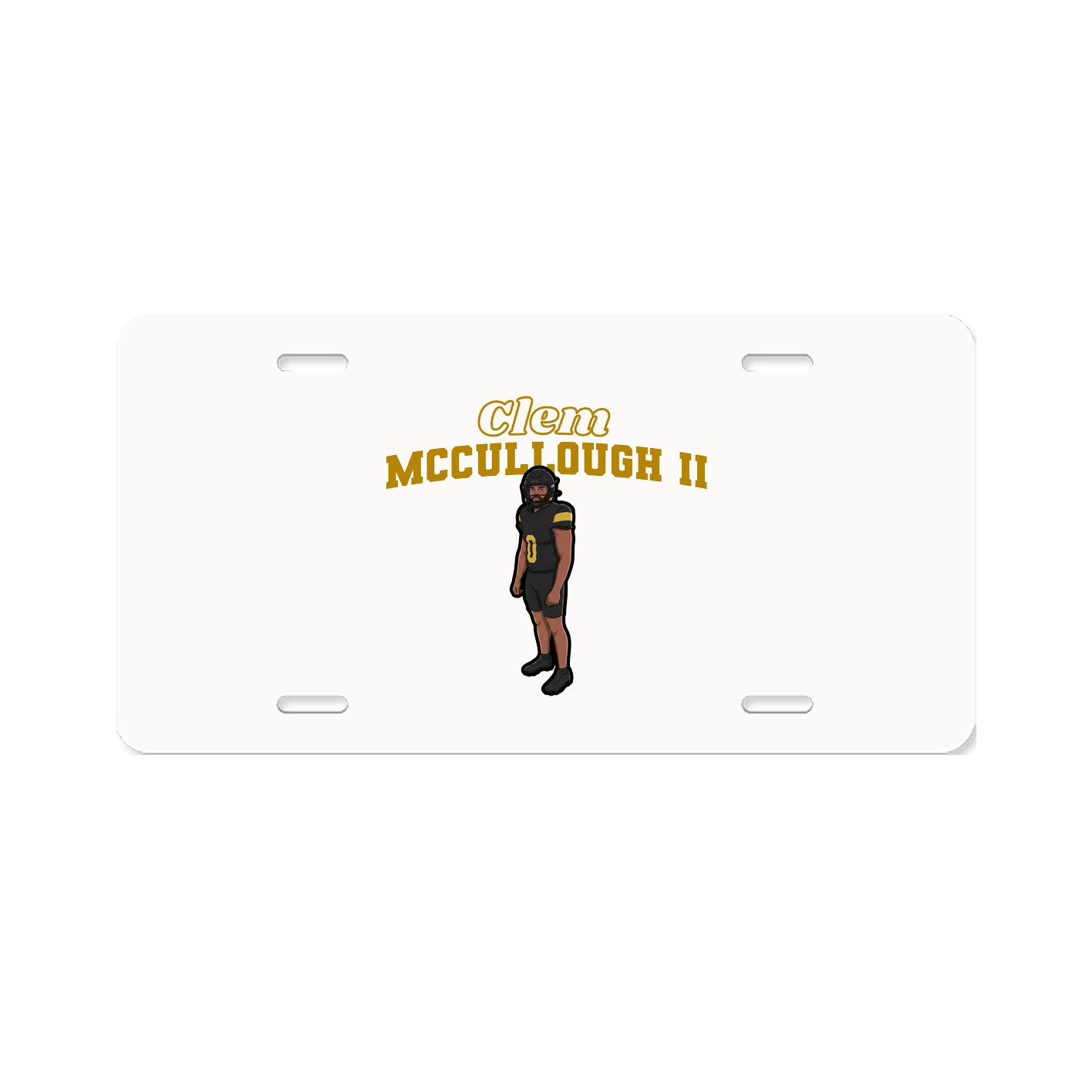 License Plate — Name Arch in Classic