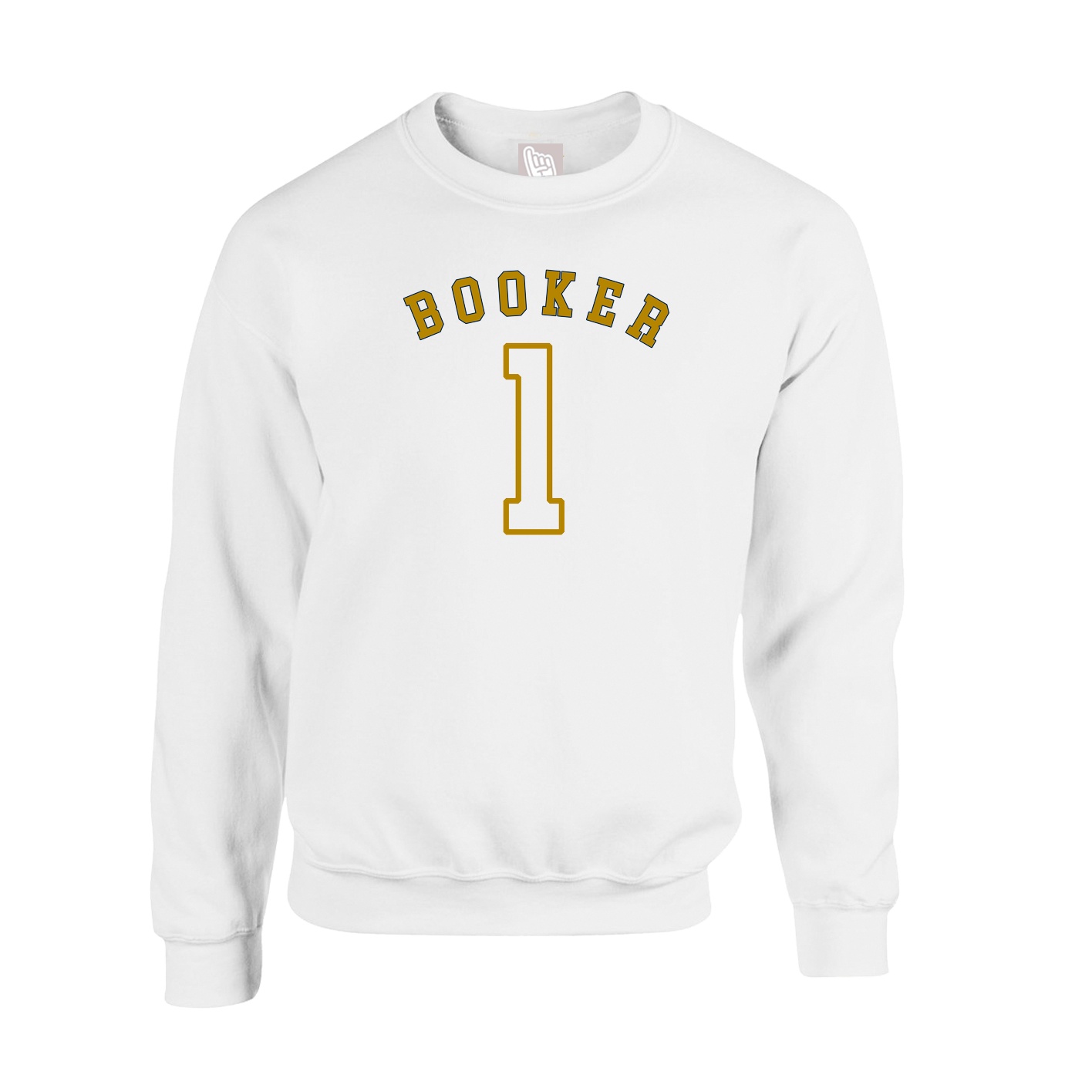 Fleece Crew — Shirsey Arch in White