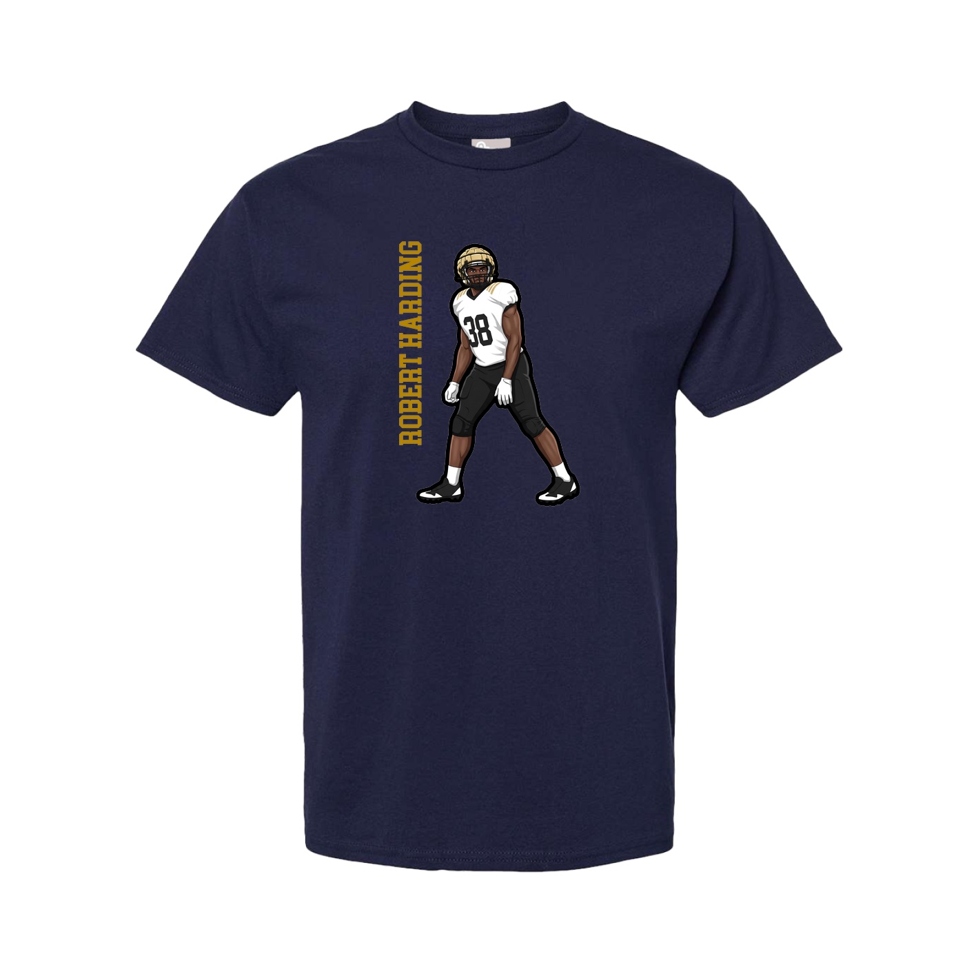 Tee — Name Vertical in Navy