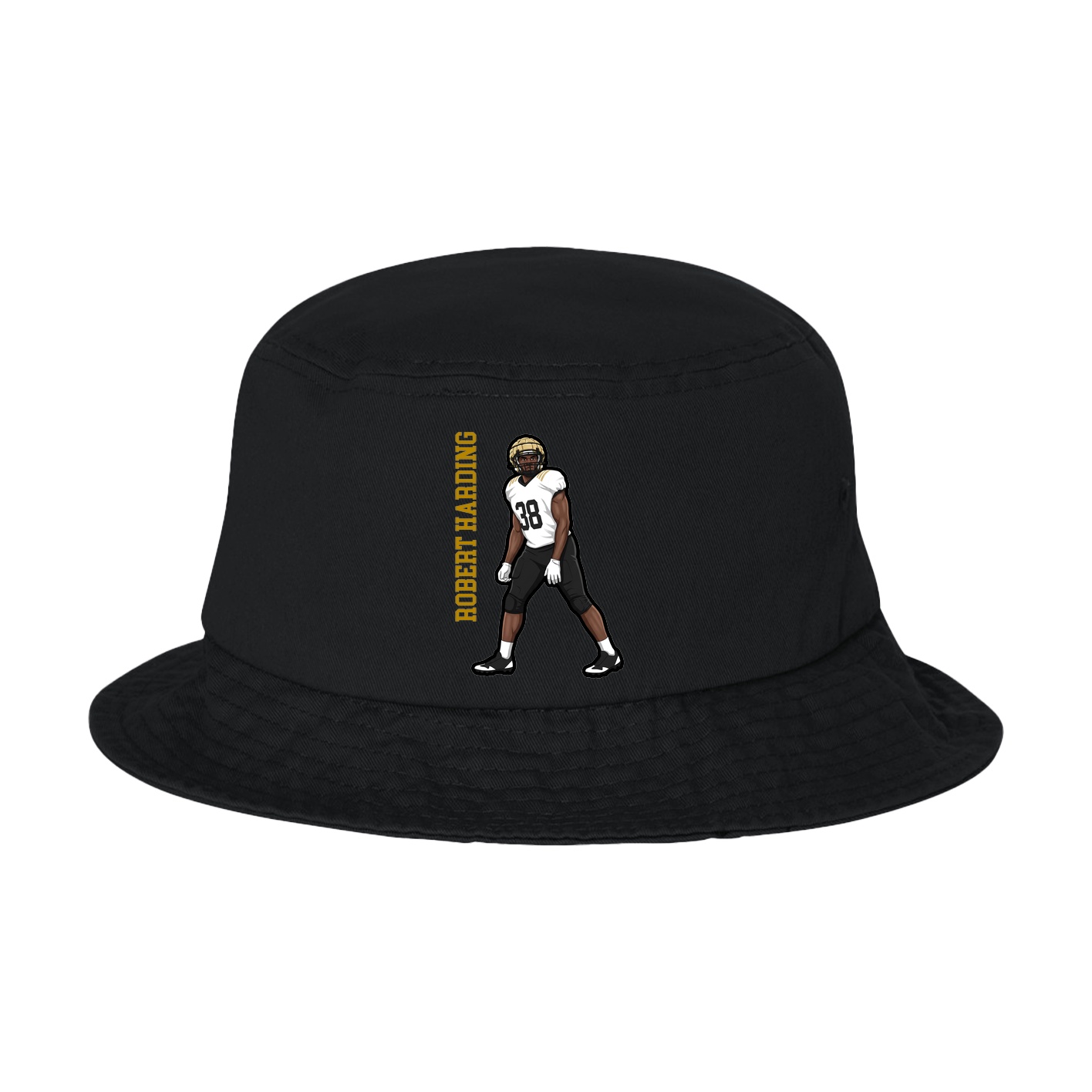 Bucket Cap — Name Vertical in Black