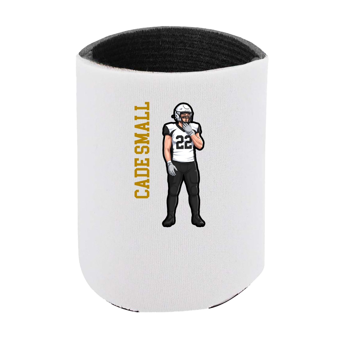 Can Holder — Name Vertical in White