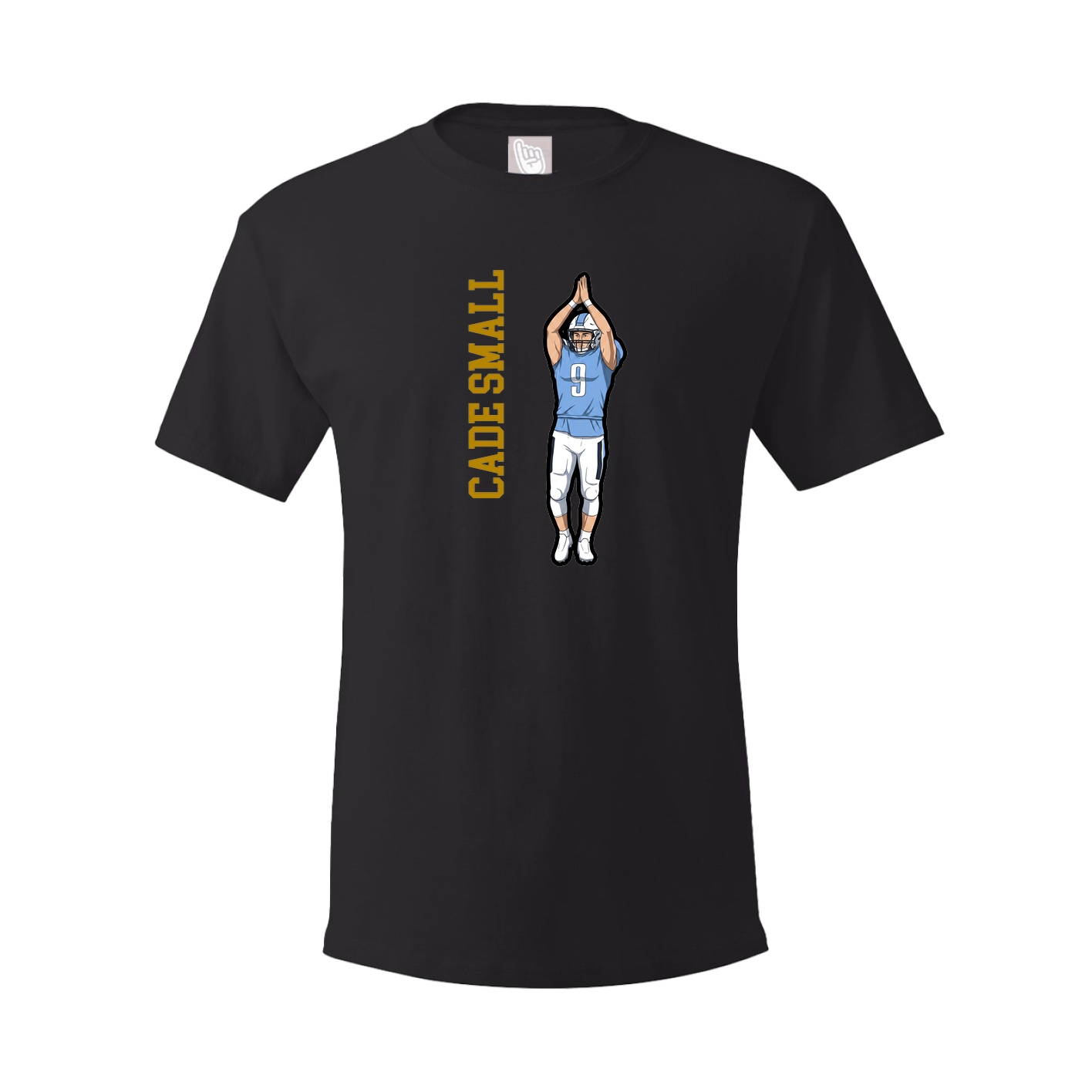 Youth Tee — Name Vertical in Black