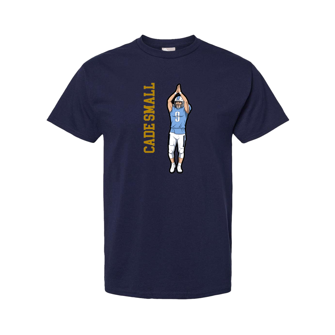 Youth Tee — Name Vertical in Navy