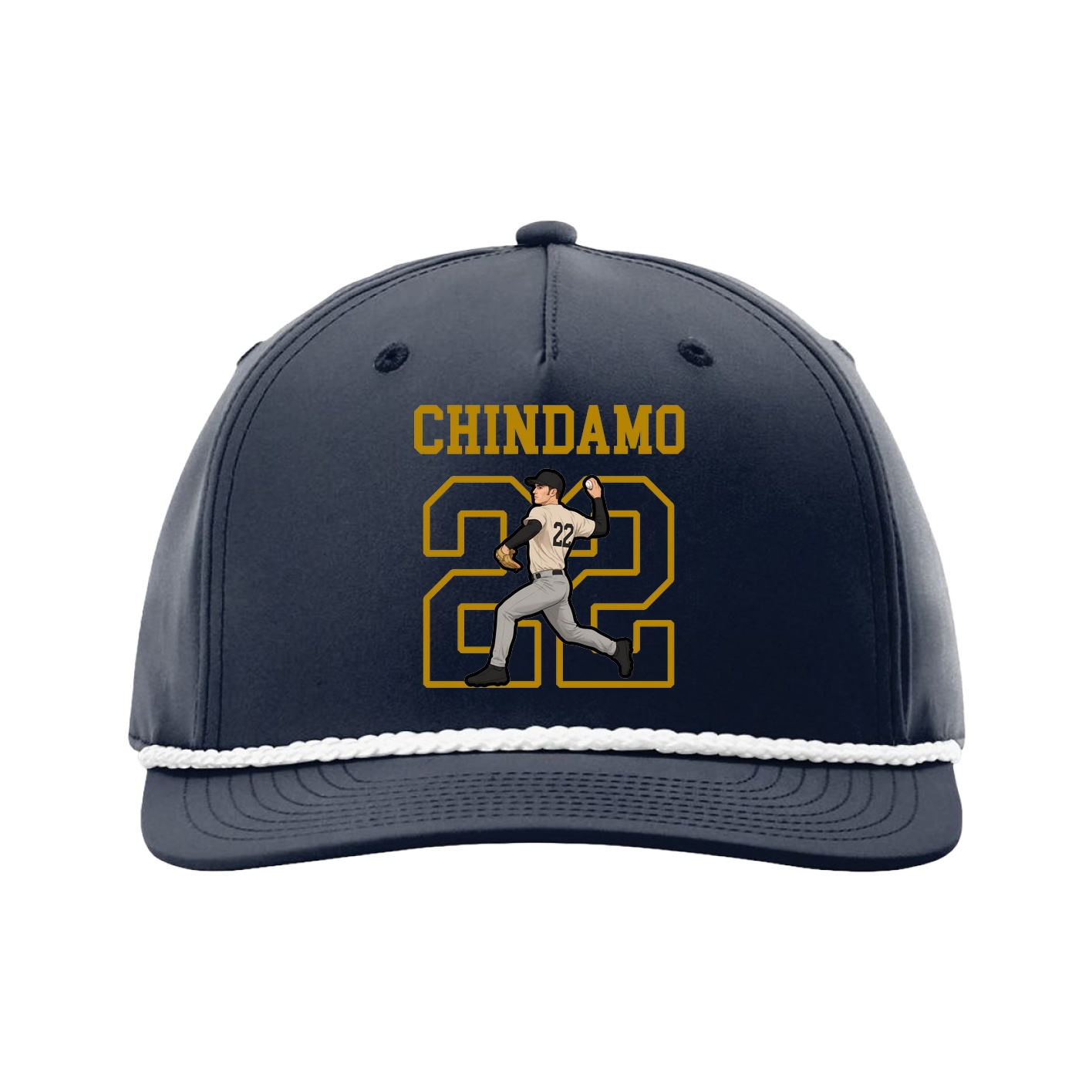 Five-Panel Classic Rope Cap — Shirsey in Navy