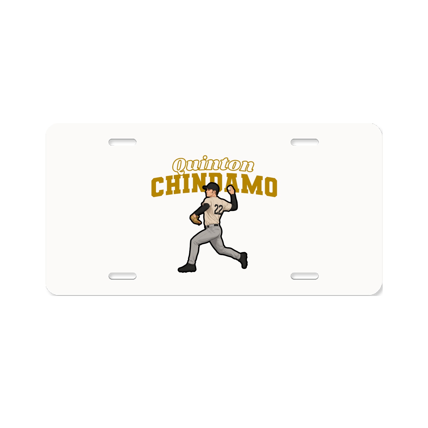 License Plate — Name Arch in Classic
