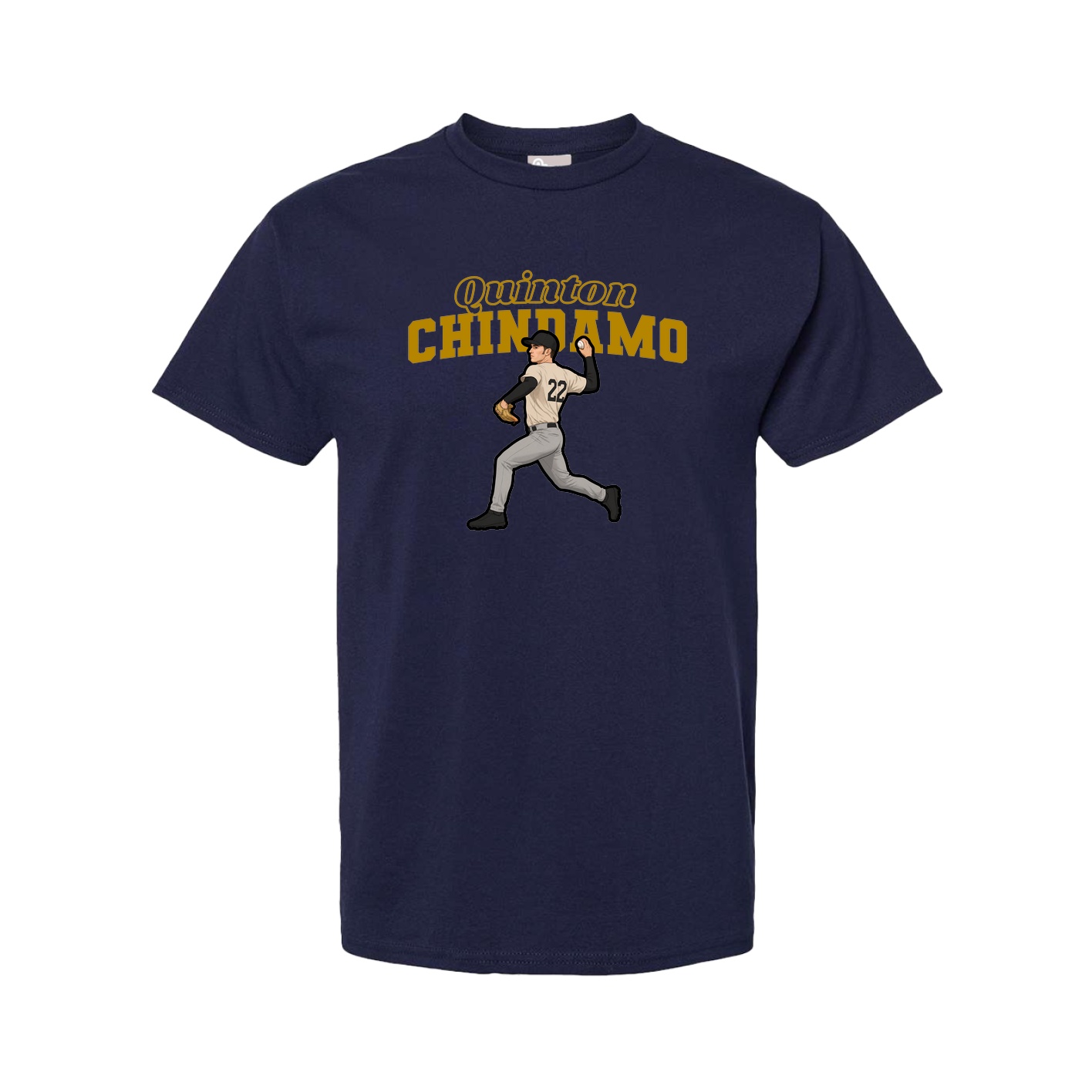 Youth Tee — Name Arch in Navy