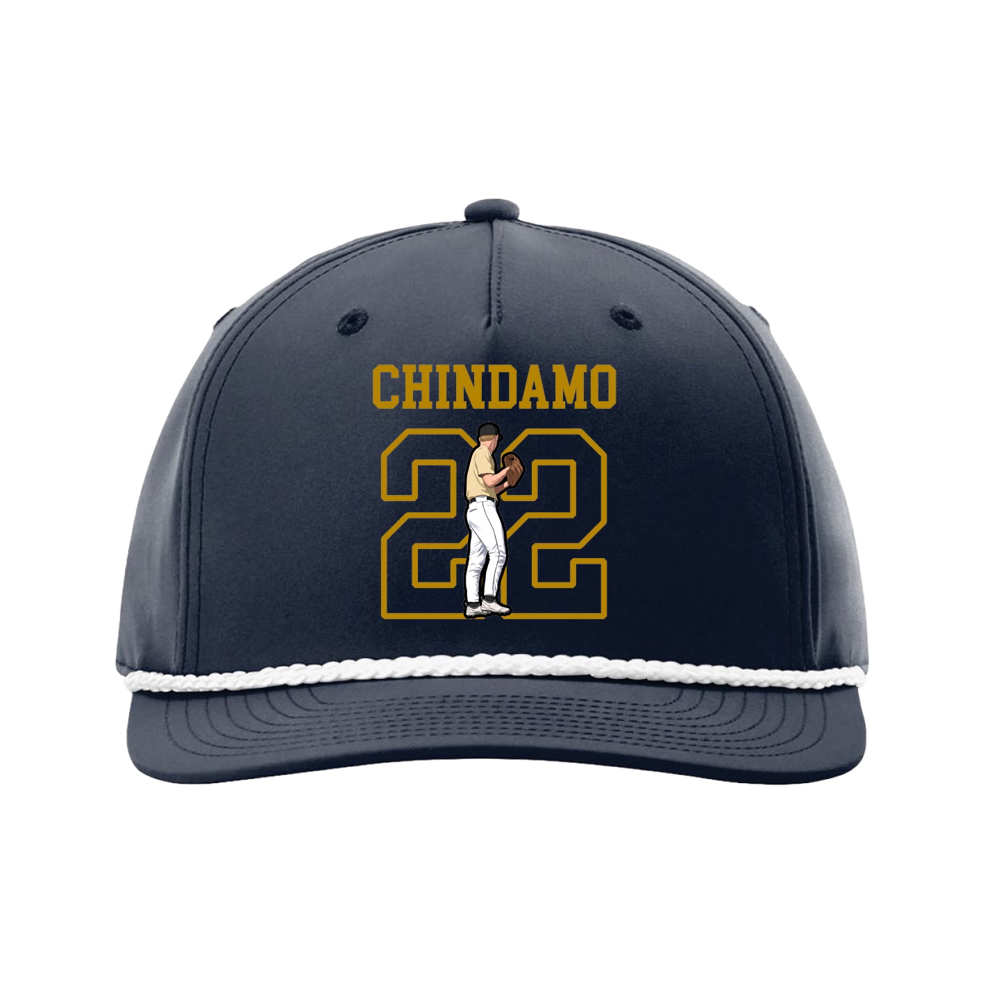 Five-Panel Classic Rope Cap — Shirsey in Navy