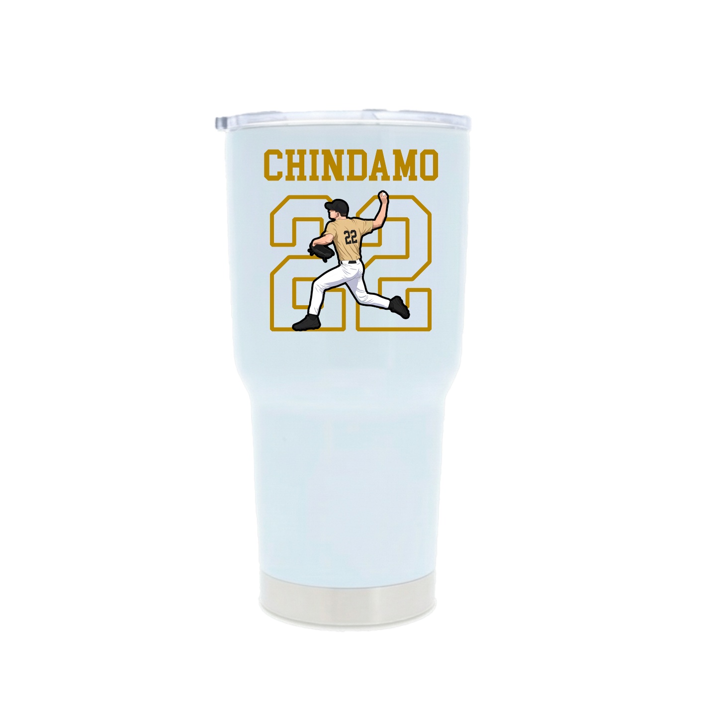 30oz Stainless Steel Tumbler — Shirsey in White