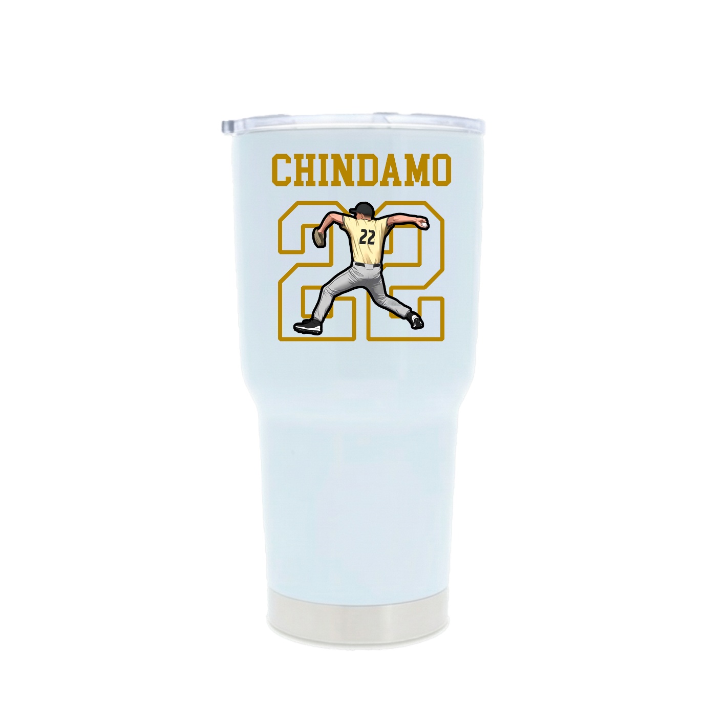 30oz Stainless Steel Tumbler — Shirsey in White