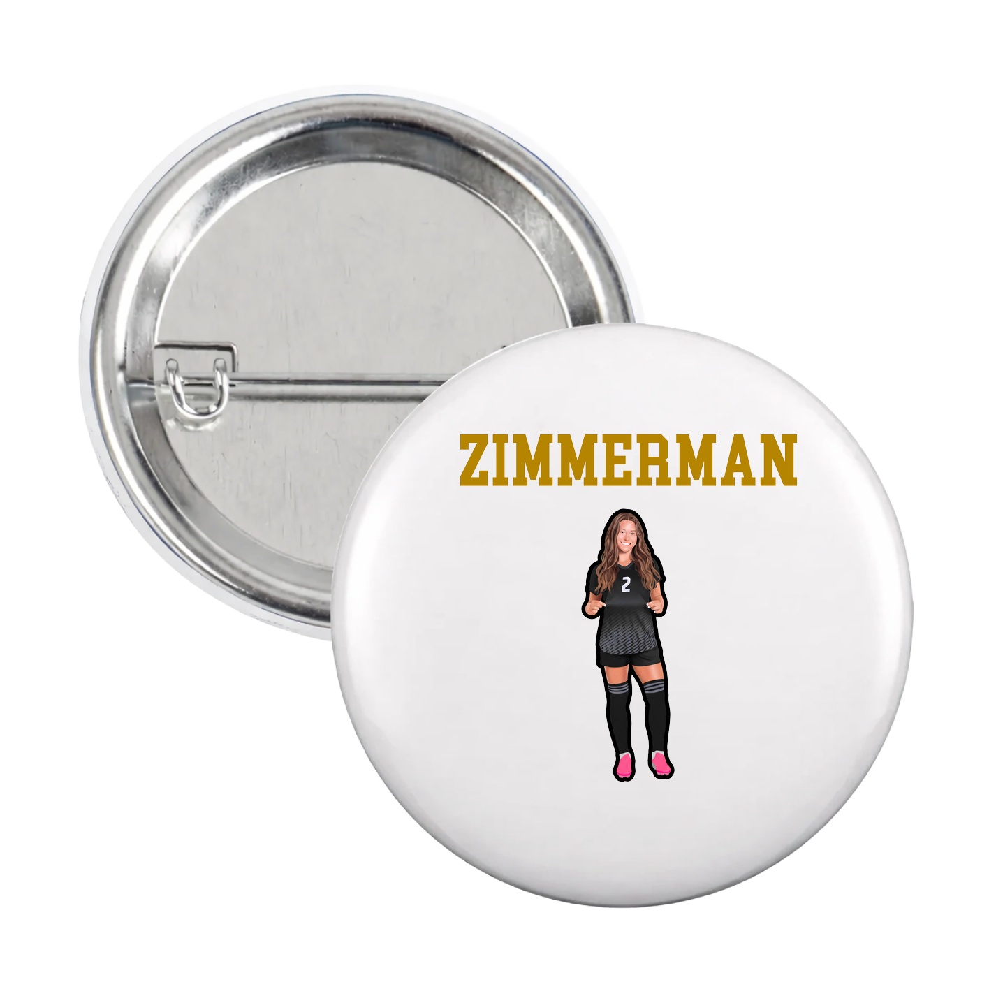 Game Day Button — Shirsey in White