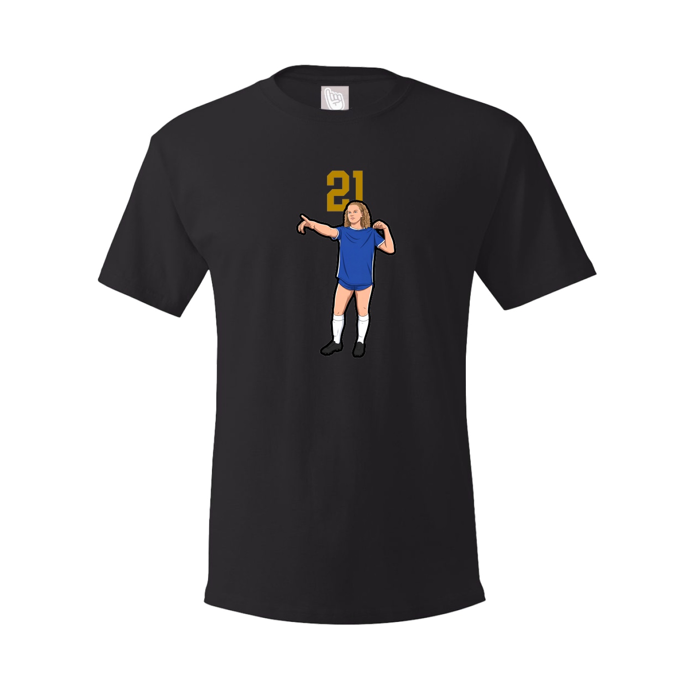 Youth Tee — Number Top in Black