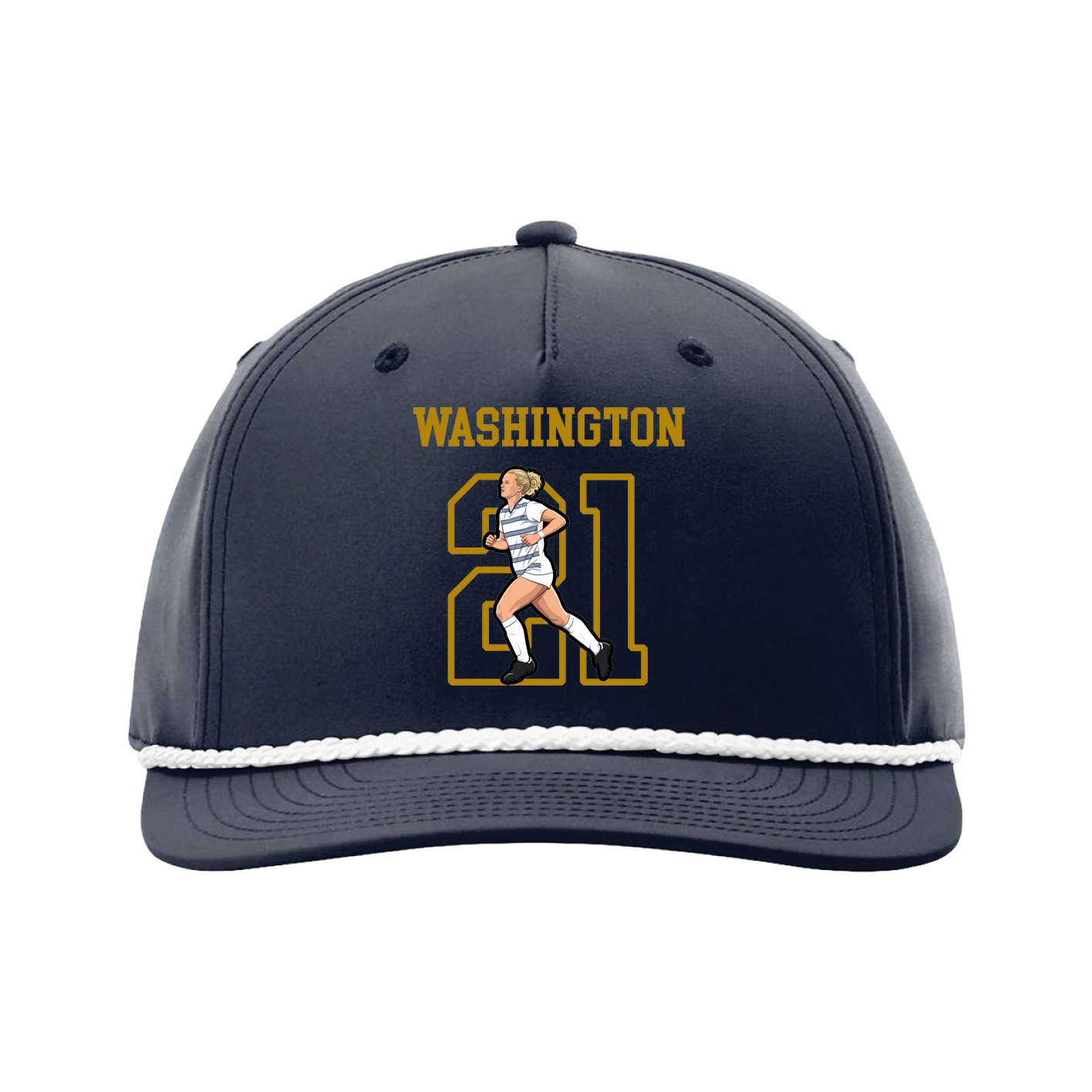 Five-Panel Classic Rope Cap — Shirsey in Navy