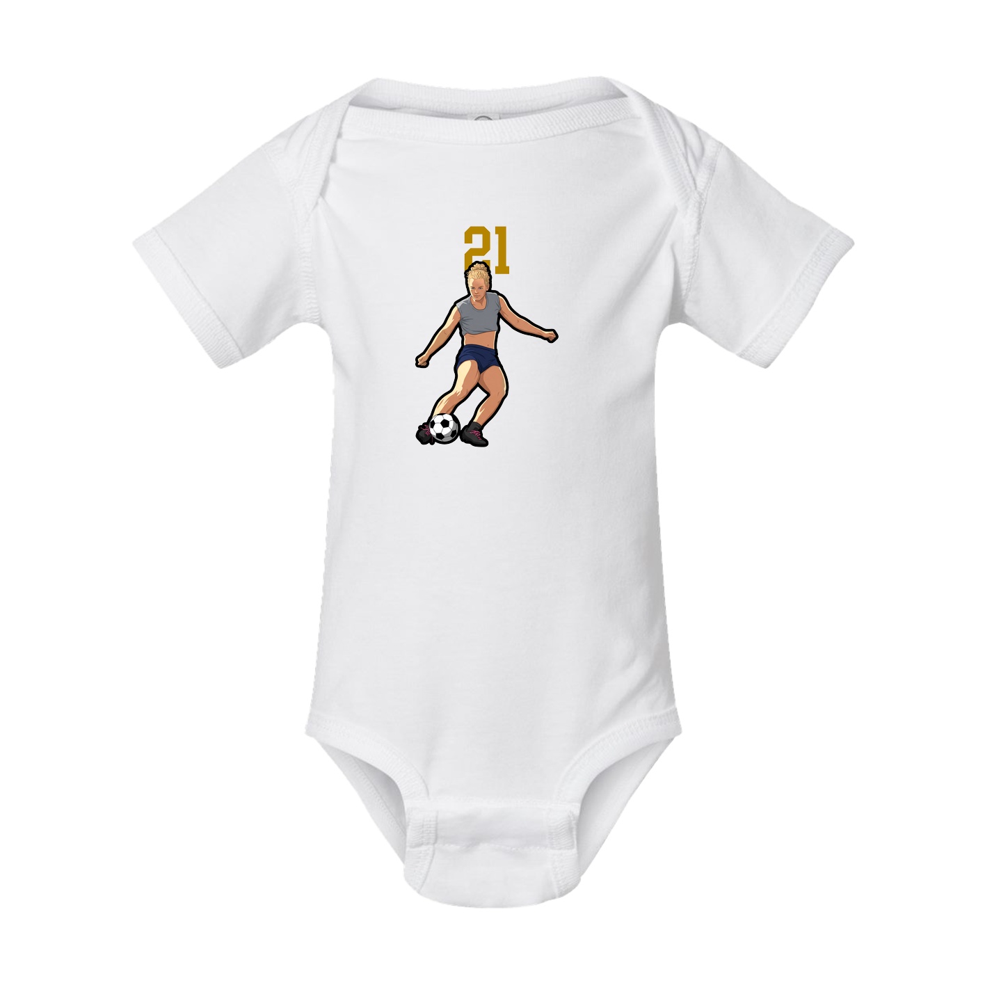 Baby Onesie — Number Top in White