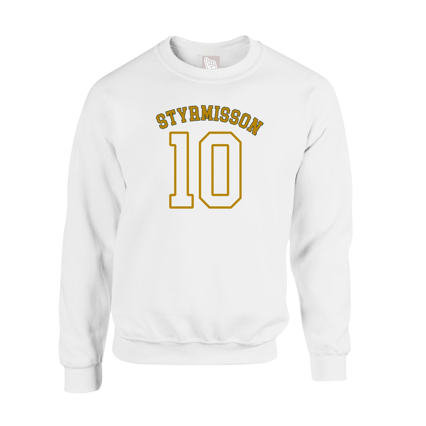 Fleece Crew — Shirsey Arch in White