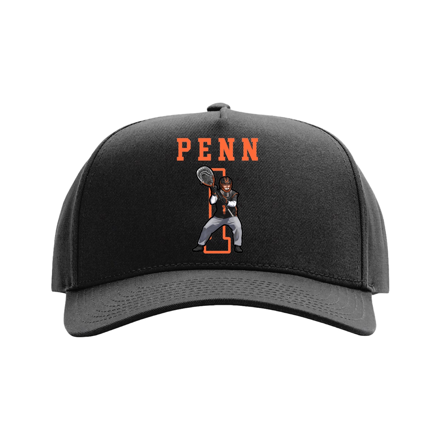 Full Fabric Five-Panel Champ Cap — Shirsey in Black