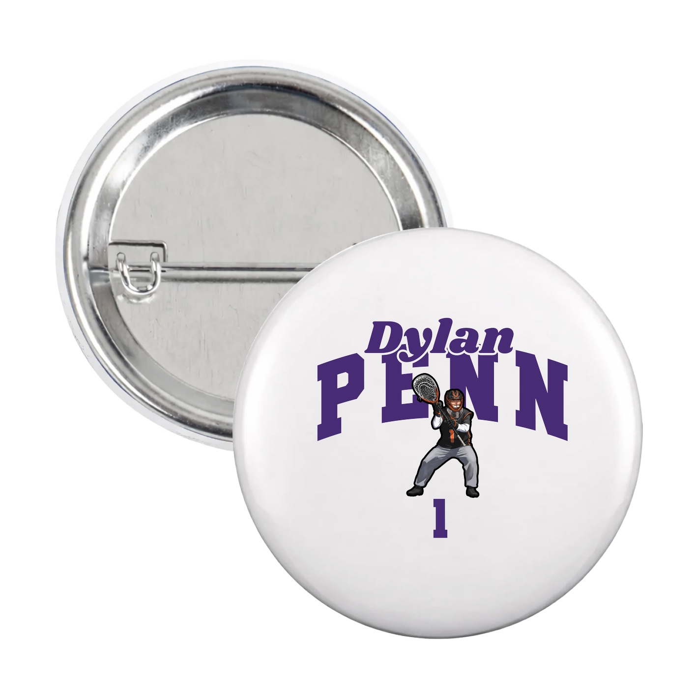 Game Day Button — Signature Arch in White