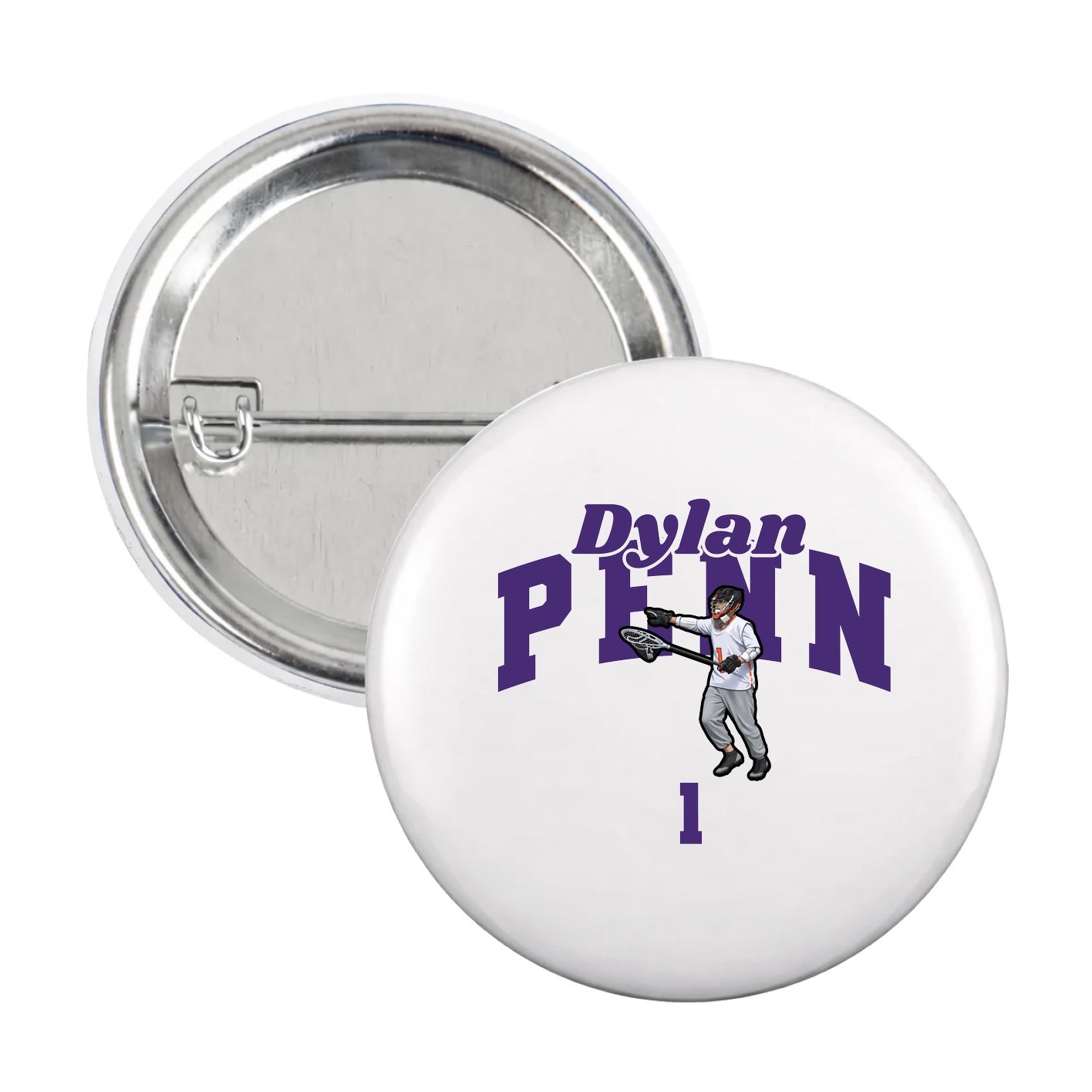 Game Day Button — Signature Arch in White