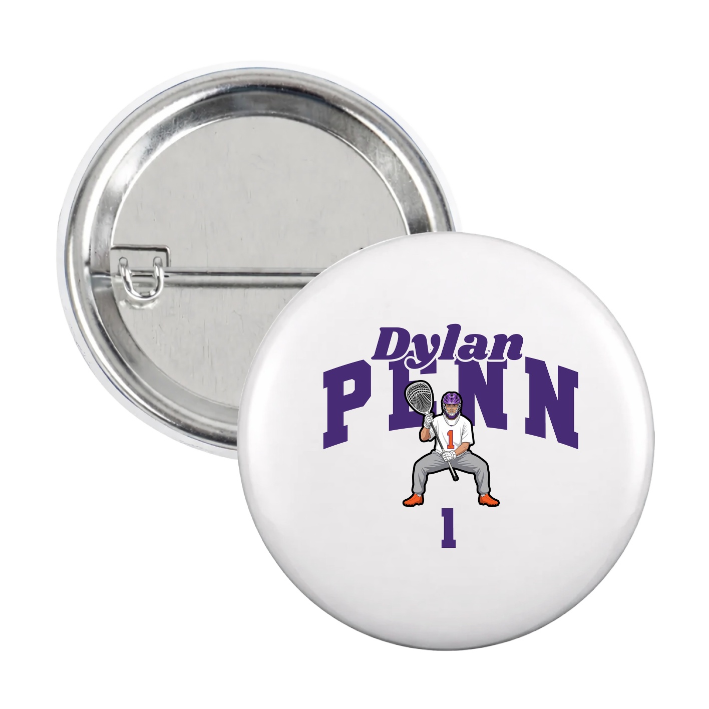 Game Day Button — Signature Arch in White