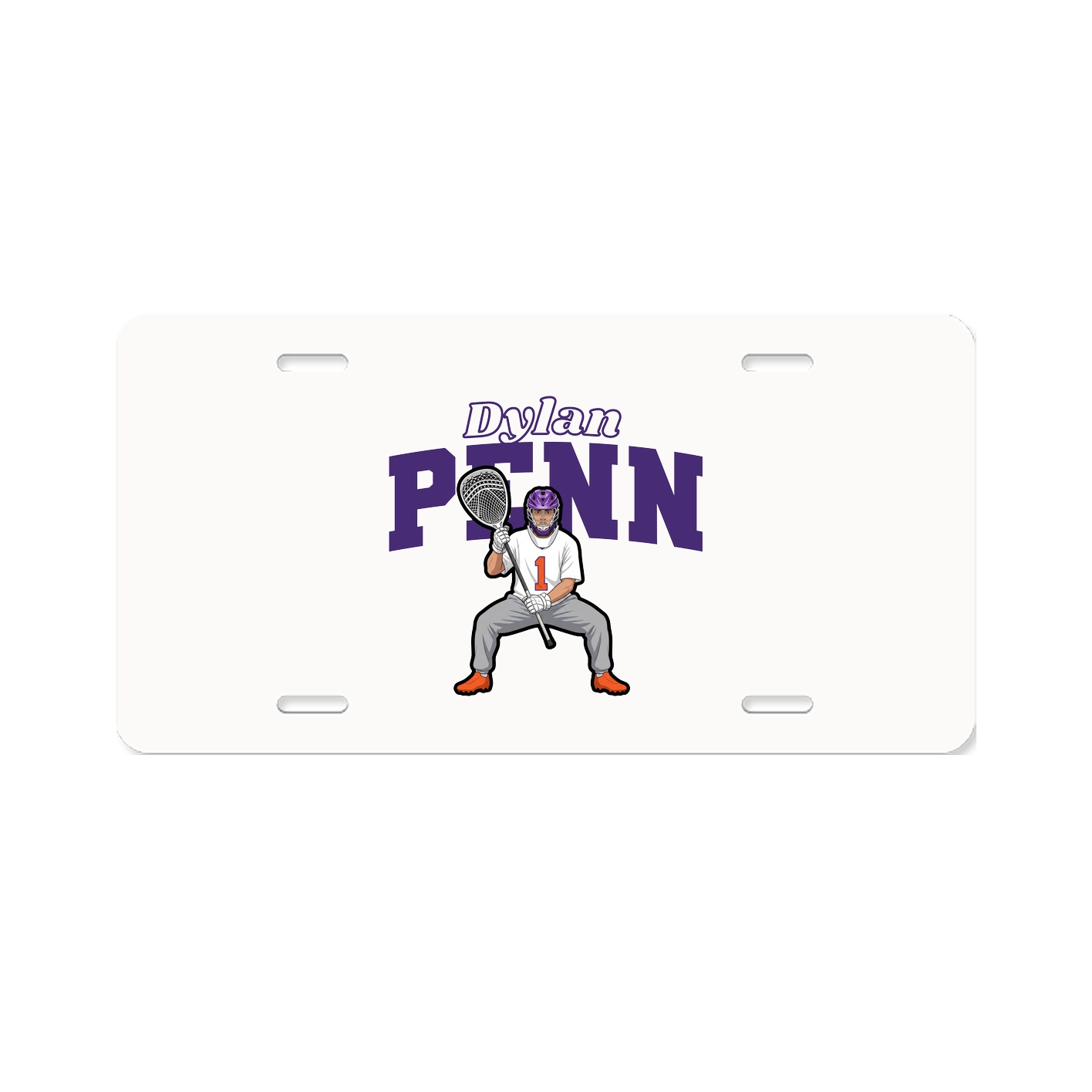 License Plate — Name Arch in Classic