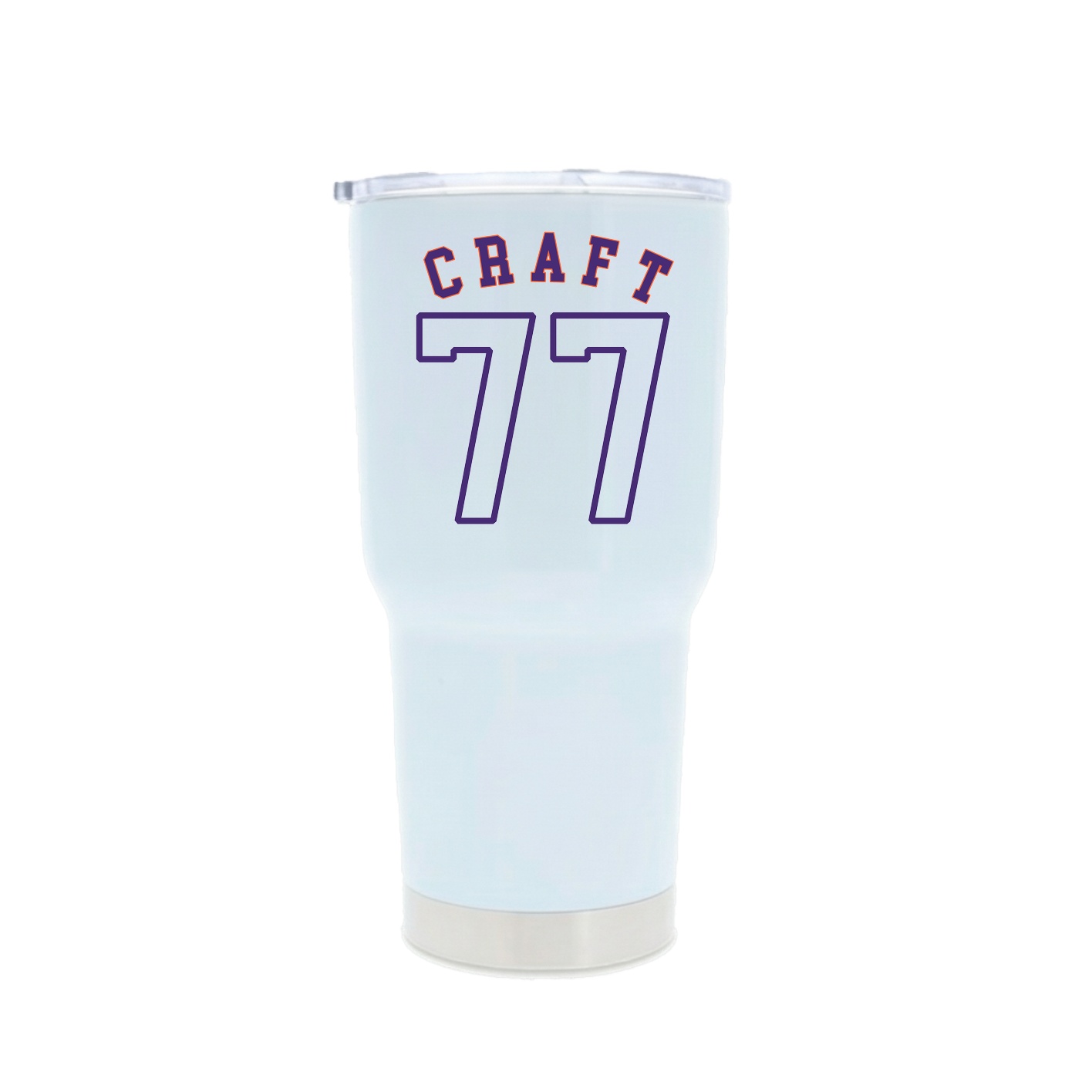 30oz Stainless Steel Tumbler — Shirsey Arch in White