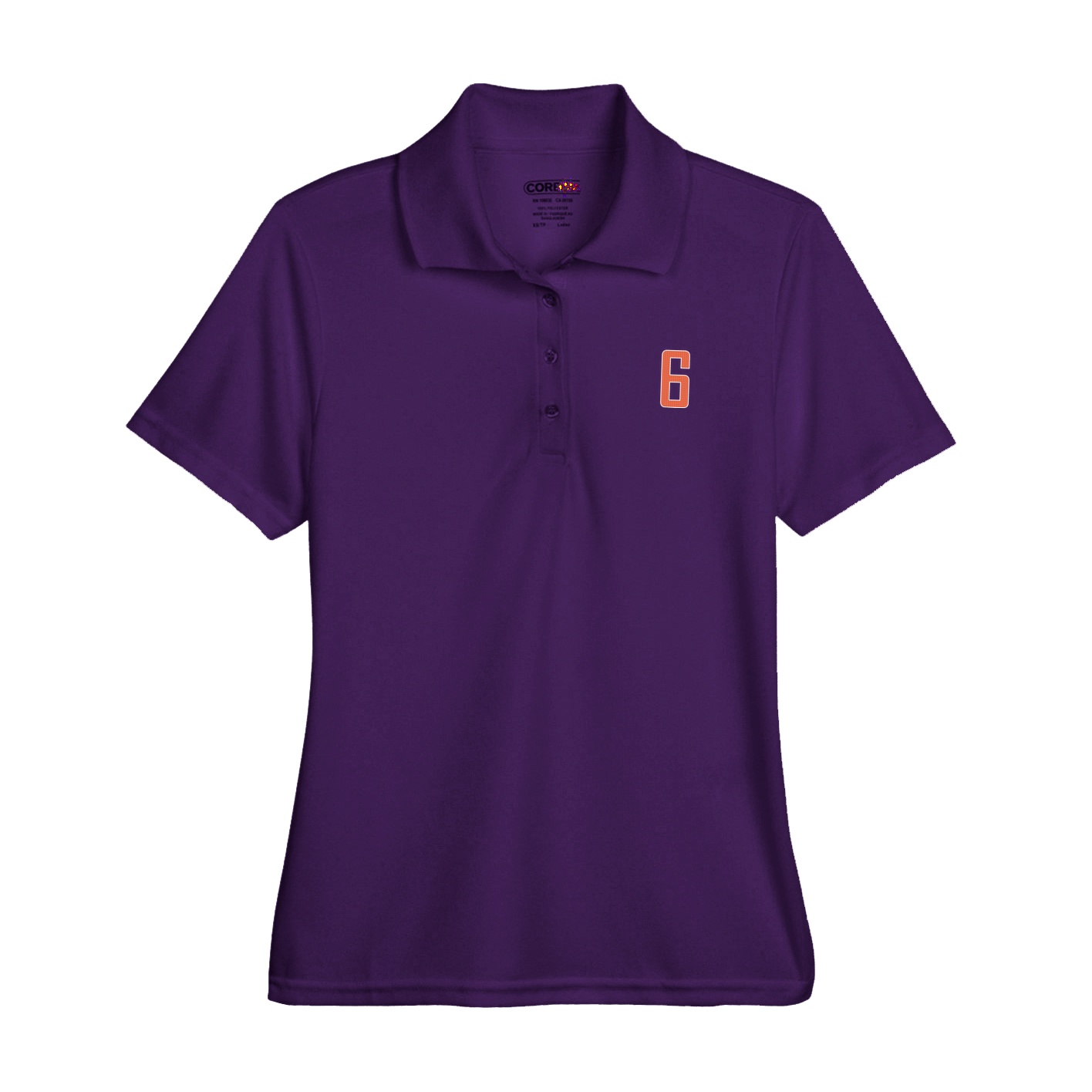 Womens Performance Polo — Front Shirsy in Purple