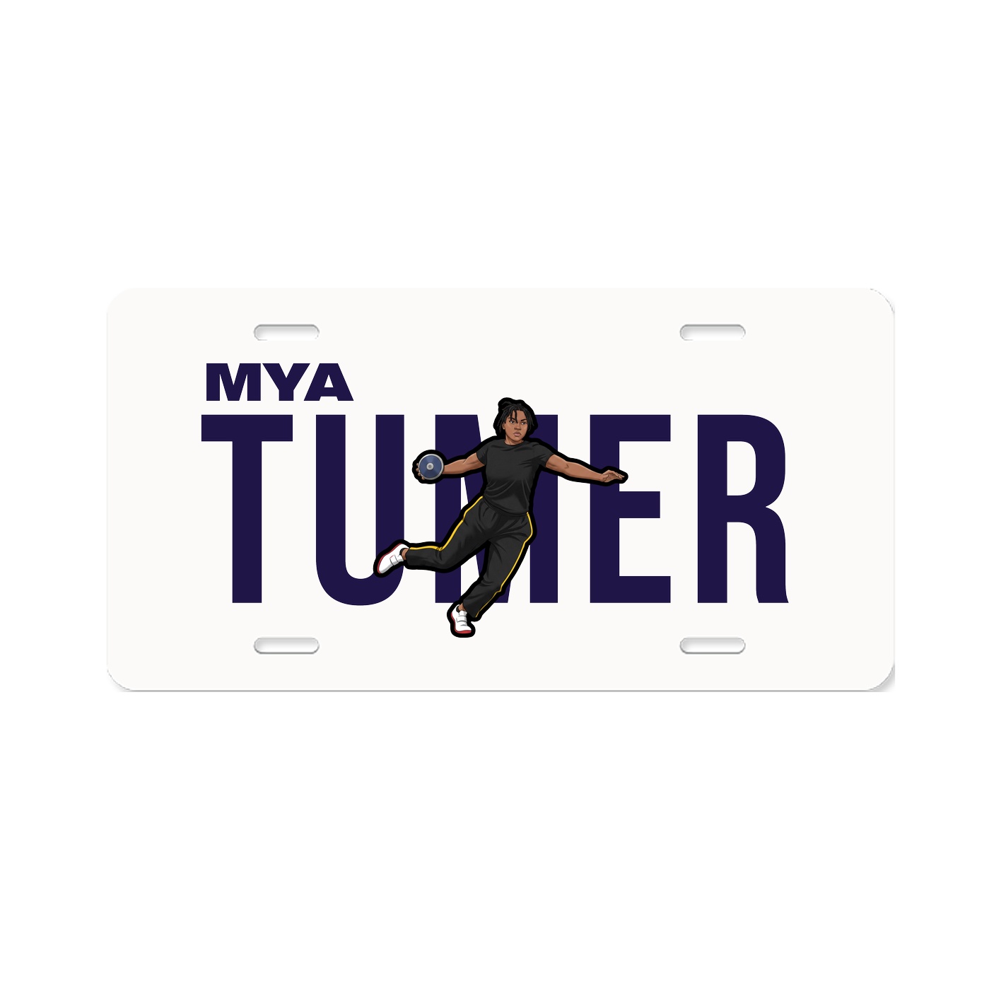 License Plate — Player Name in Classic