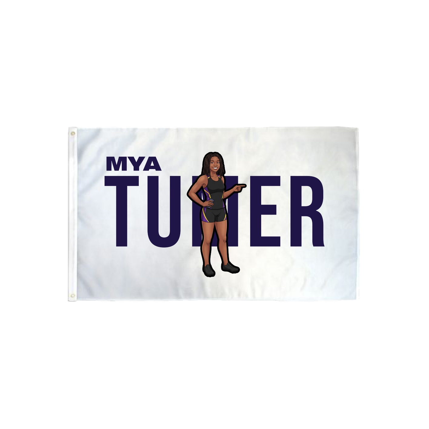 3x5 Flag — Player Name in Classic