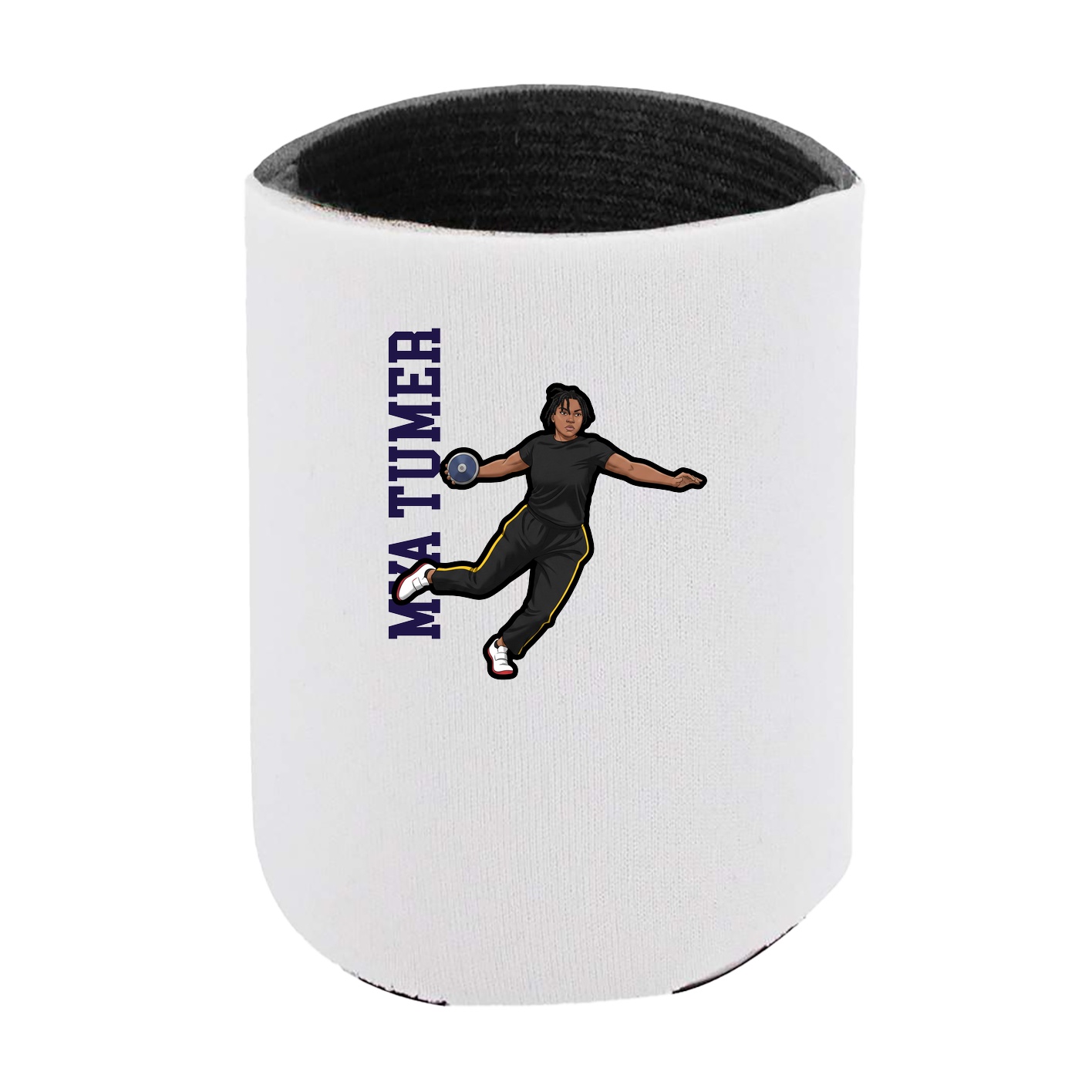 Can Holder — Name Vertical in White