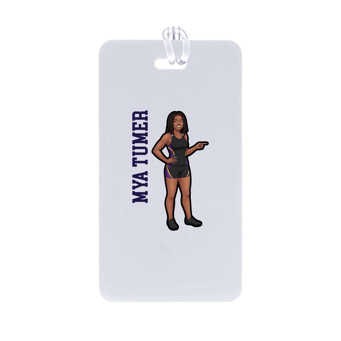 Bag Tag — Name Vertical in Classic