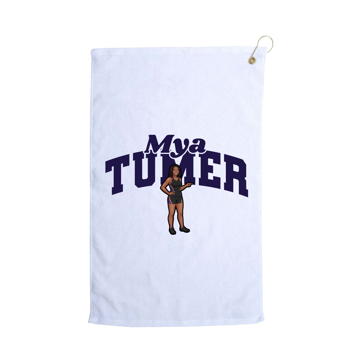 Golf Towel — Signature Arch in White