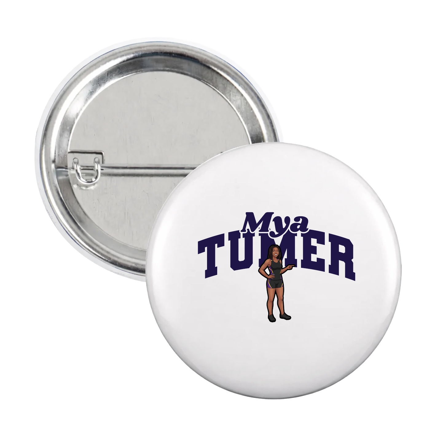 Game Day Button — Signature Arch in White