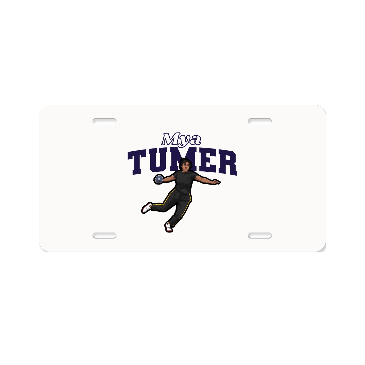 License Plate — Name Arch in Classic