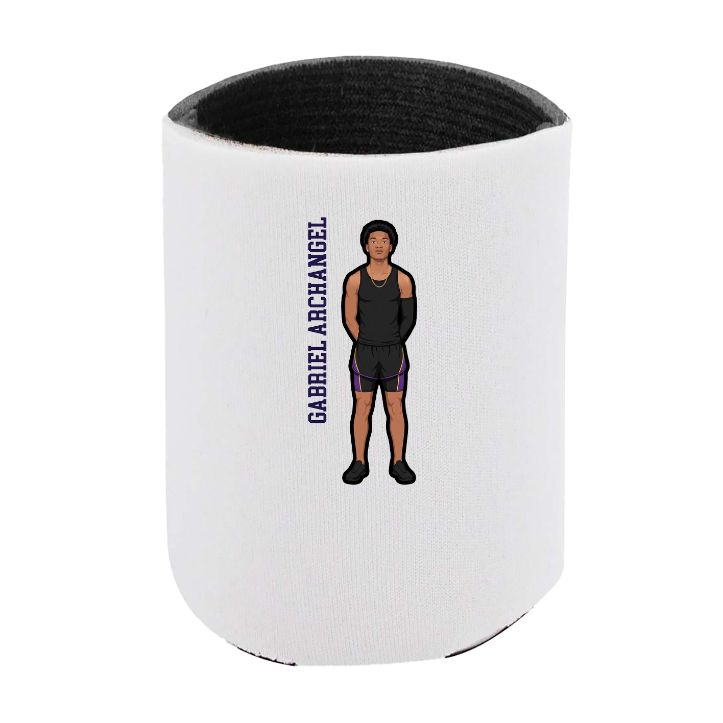 Can Holder — Name Vertical in White