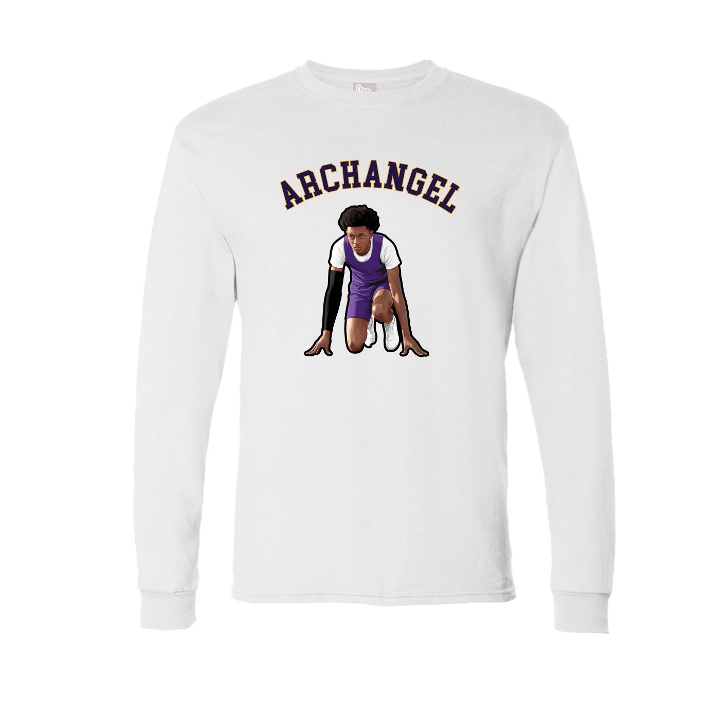 Long Sleeve Tee — Shirsey Arch in White